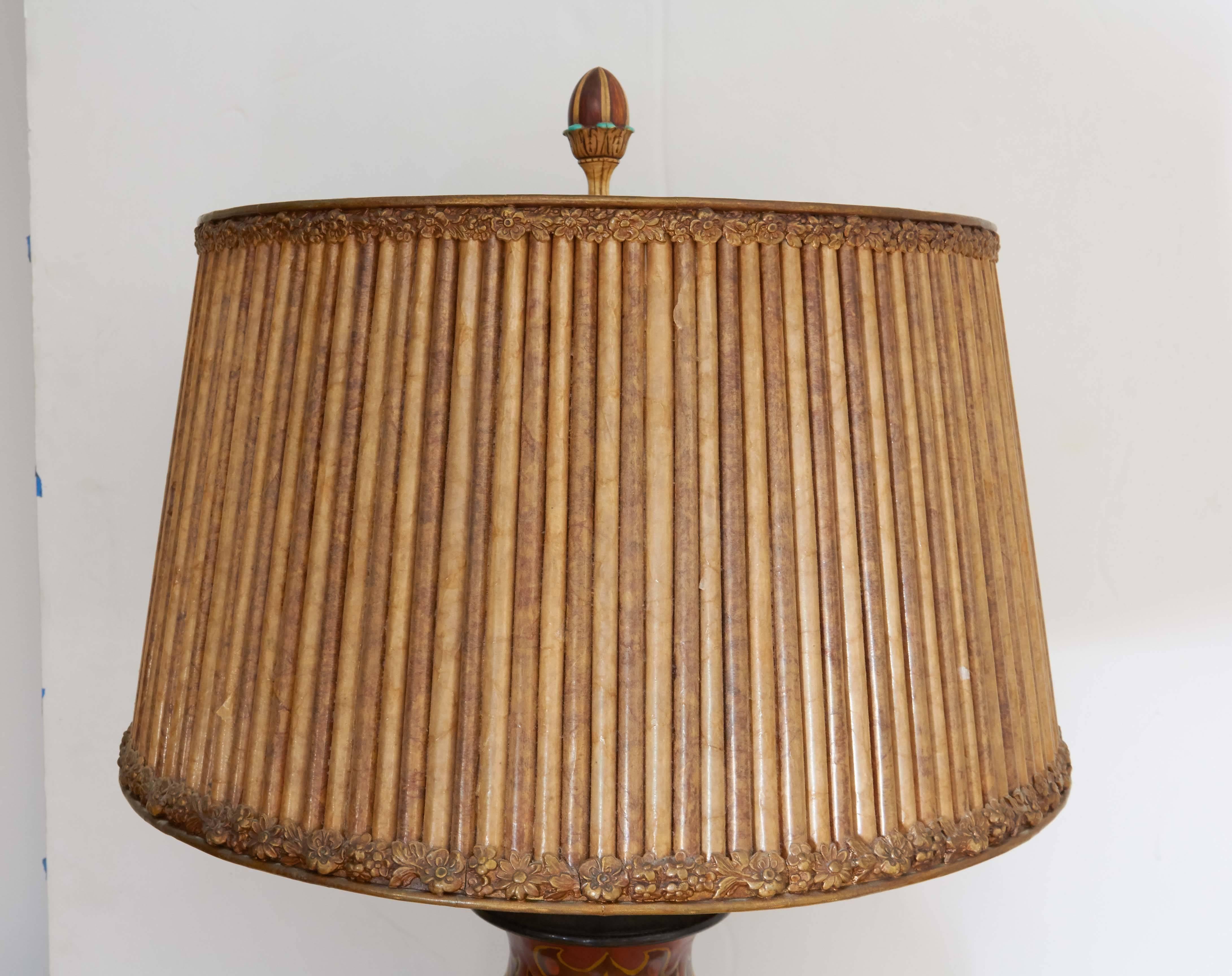 art pottery lamp