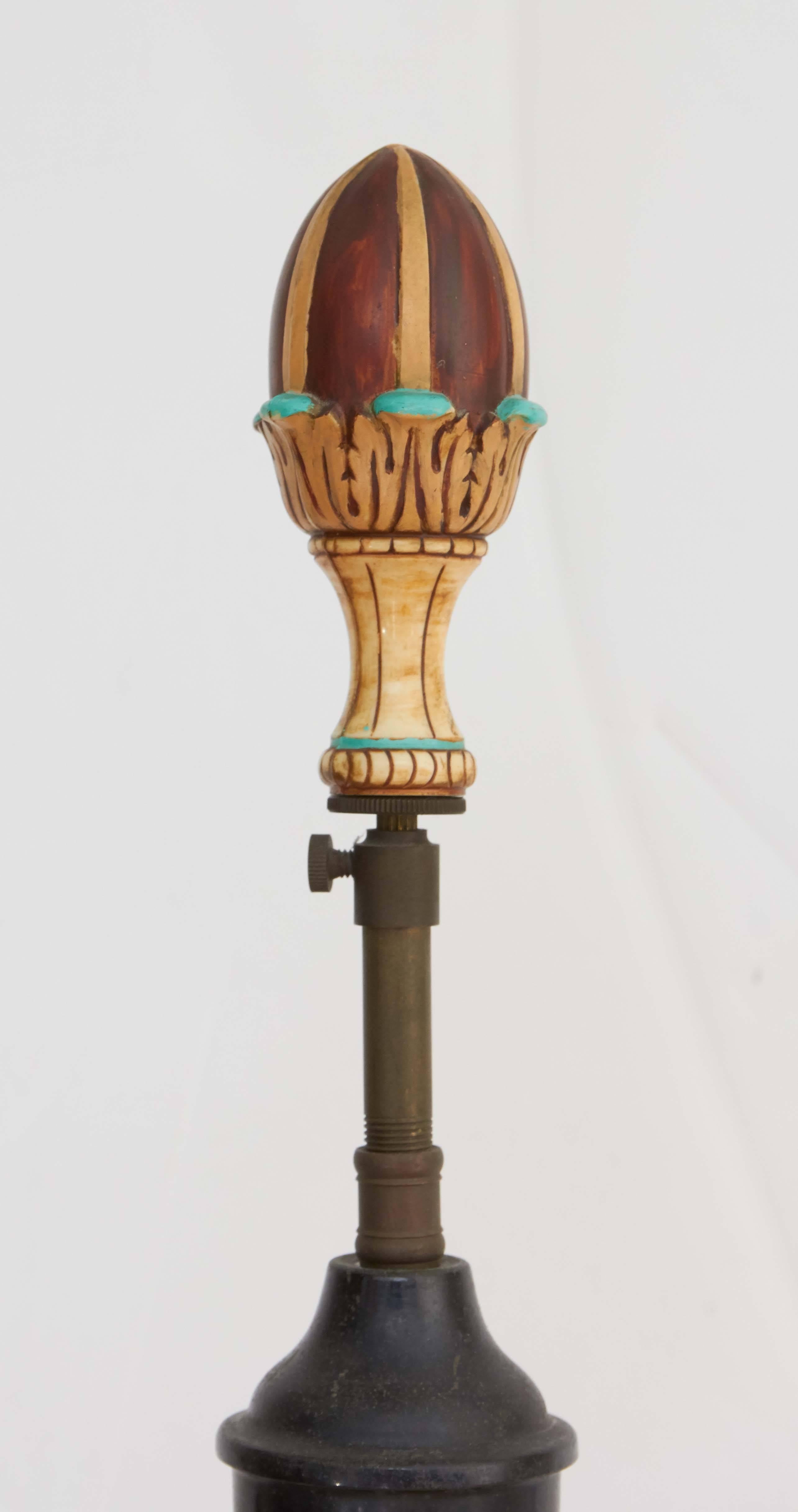 Dutch Rare Art Deco Era Gouda Pottery Lamp