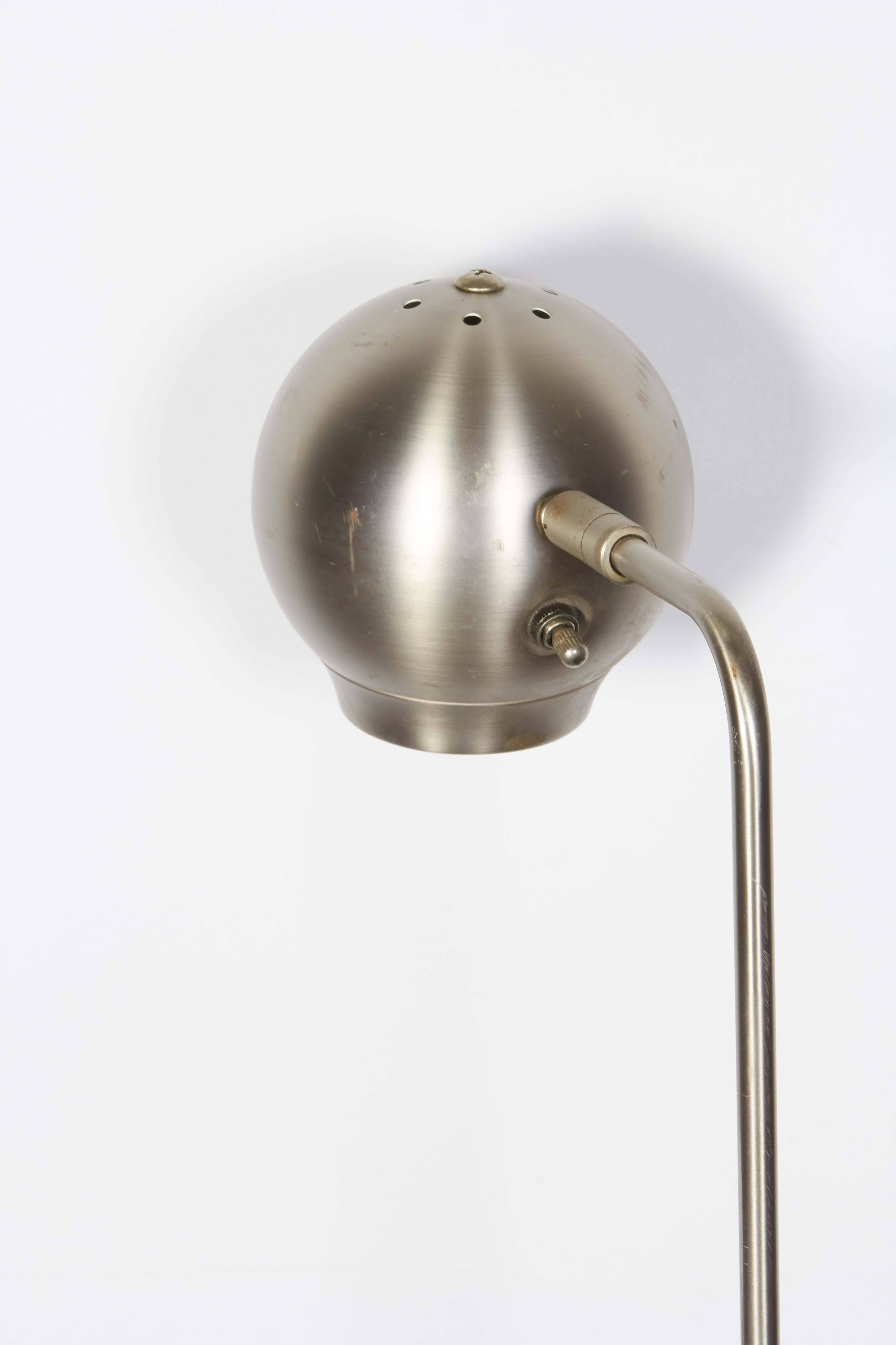 Space Age Floor Lamp with Orb Shade  2