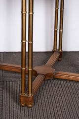 Baker Round Occasional Table on Faux Bamboo Base