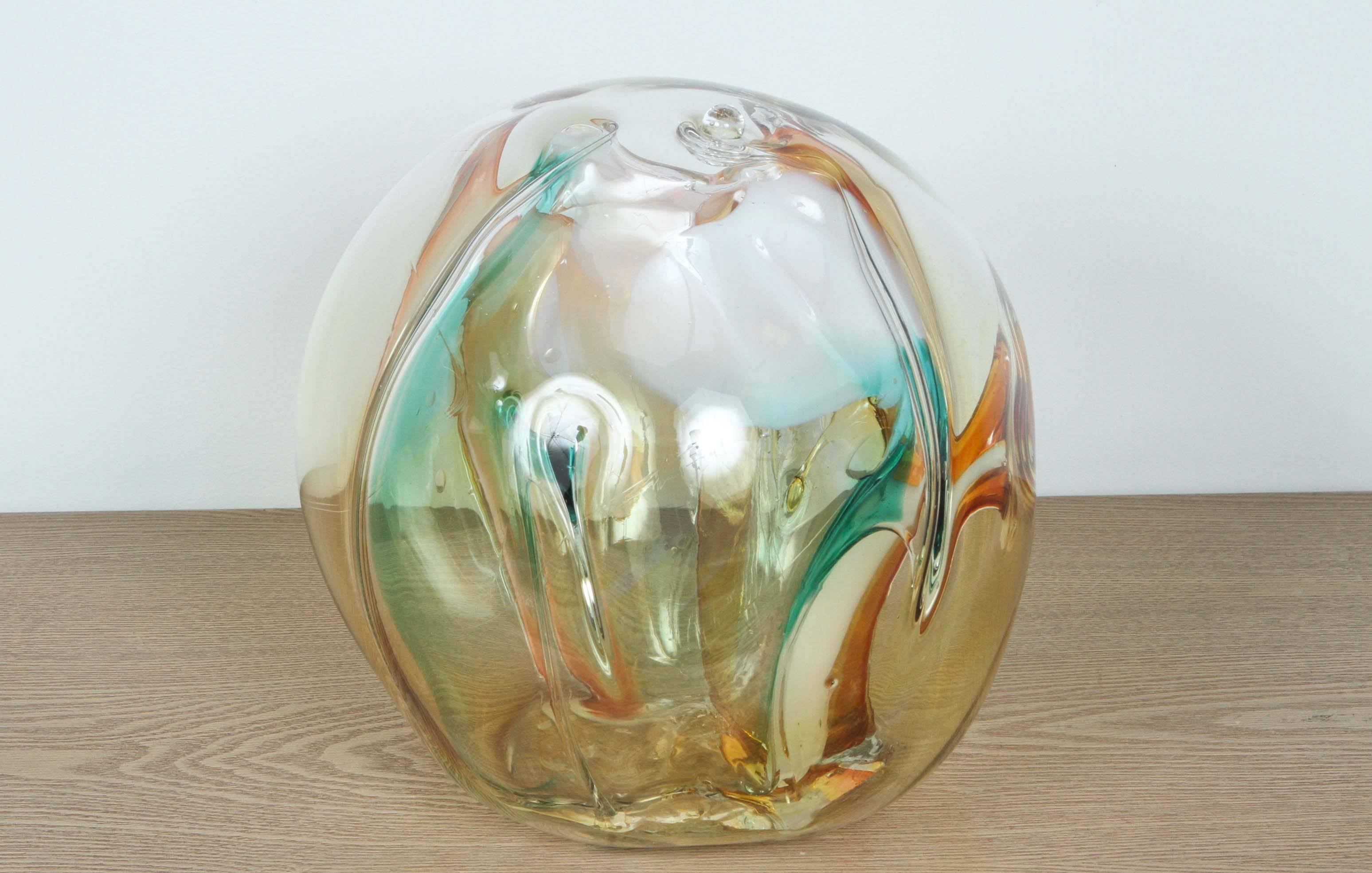Handblown Glass Sculpture by Peter Bramhall In Excellent Condition In New York, NY