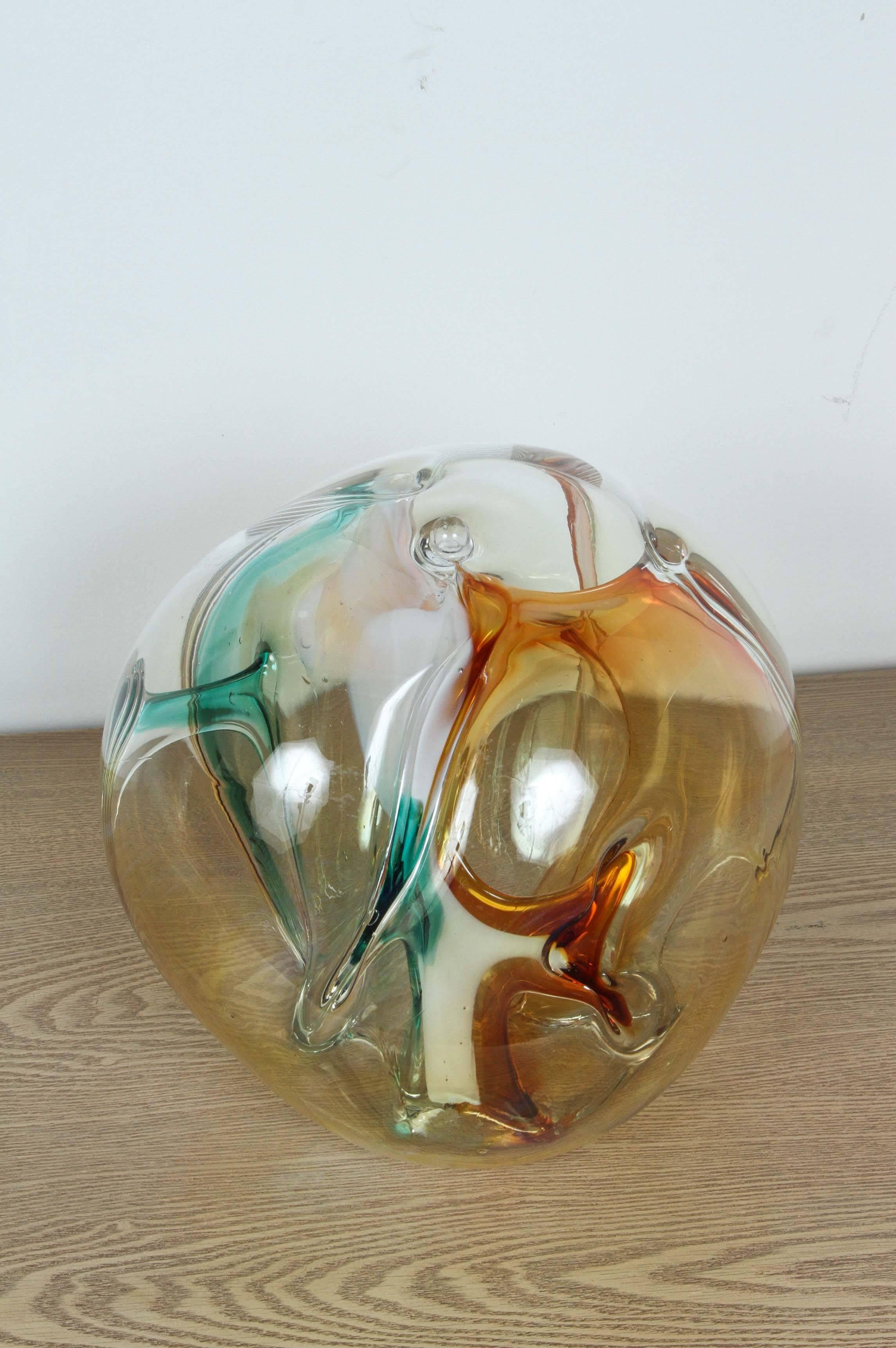 Handblown Glass Sculpture by Peter Bramhall 1