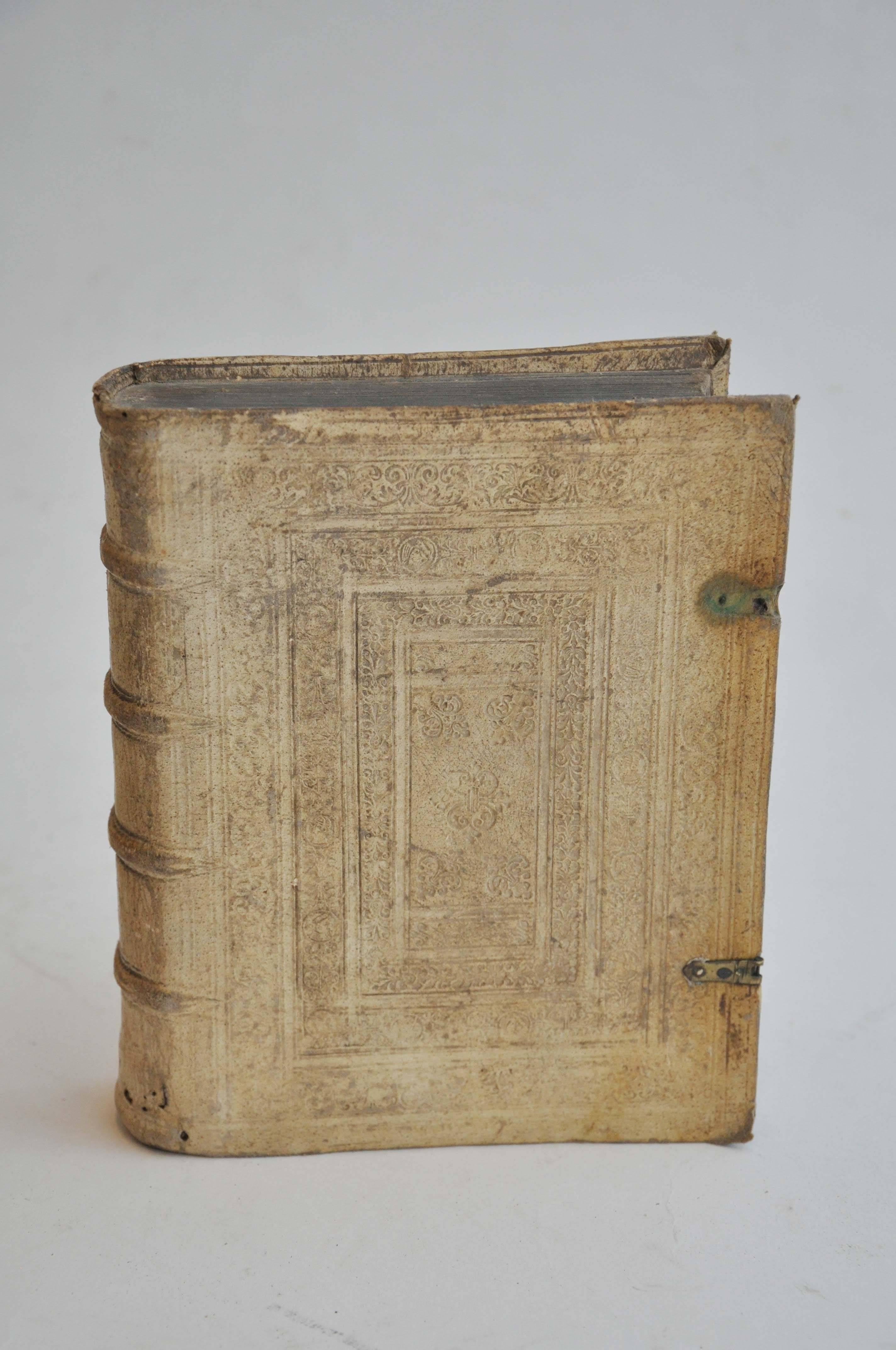 17th Century Collection of Four Rare European Vellum Books with Buckles 1
