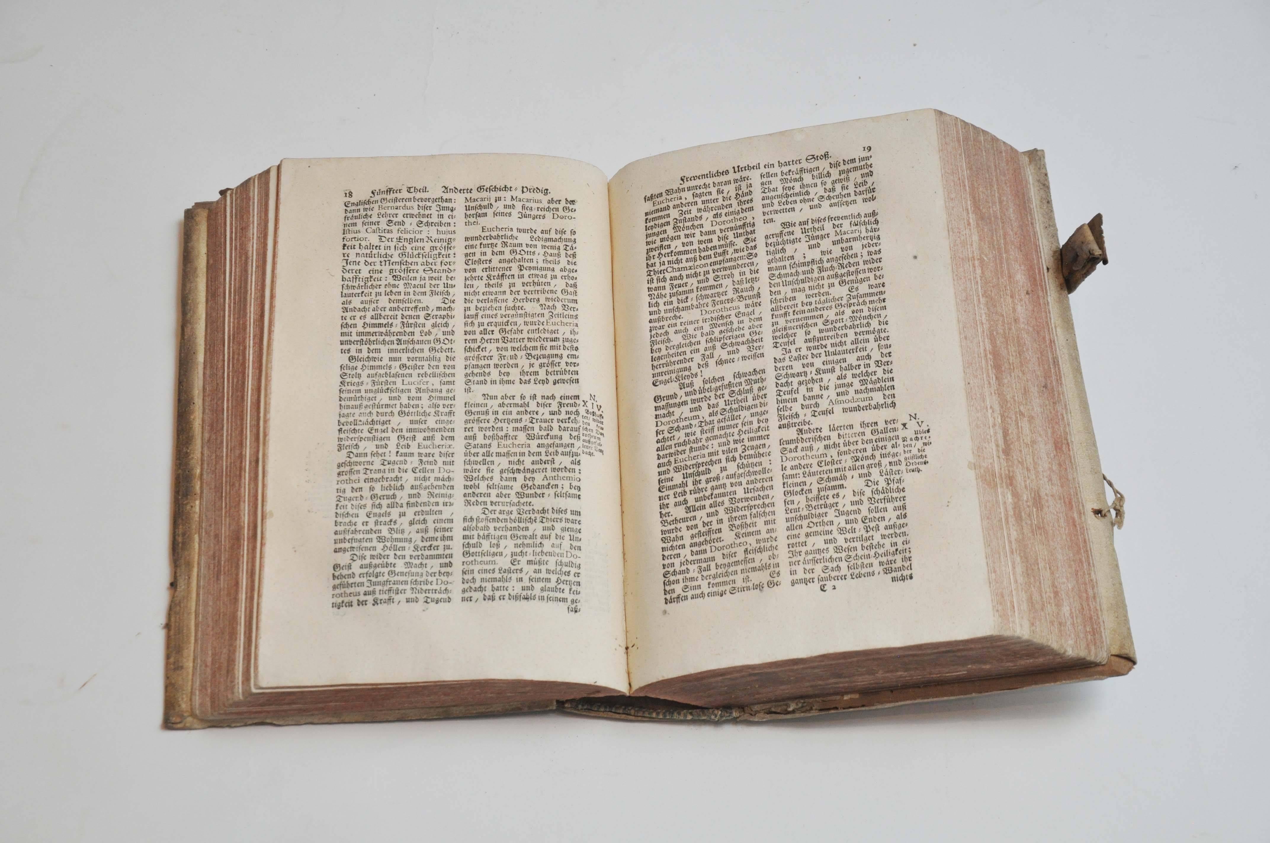 German 18th Century Rare European Vellum Book For Sale