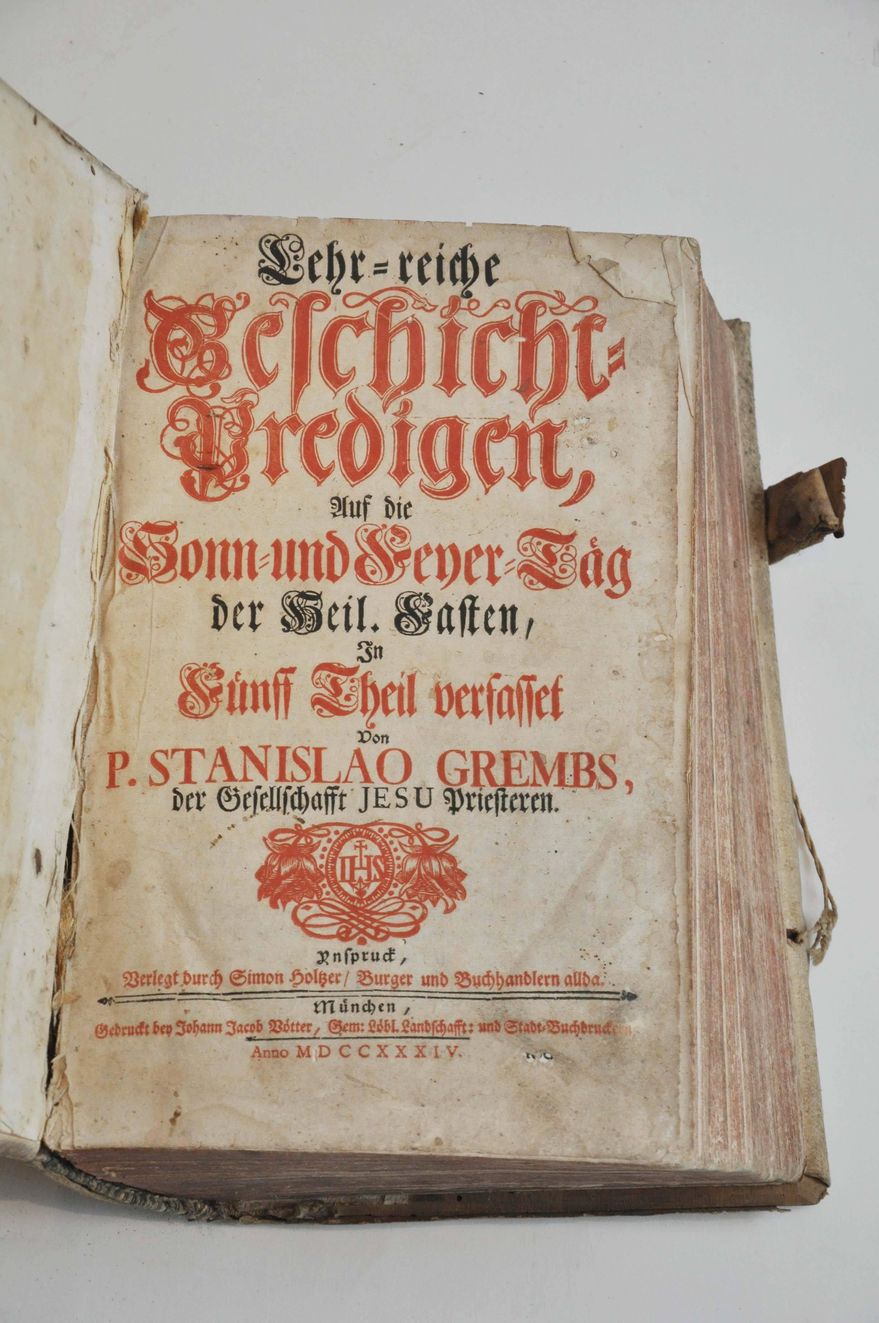 18th Century Rare European Vellum Book For Sale 1