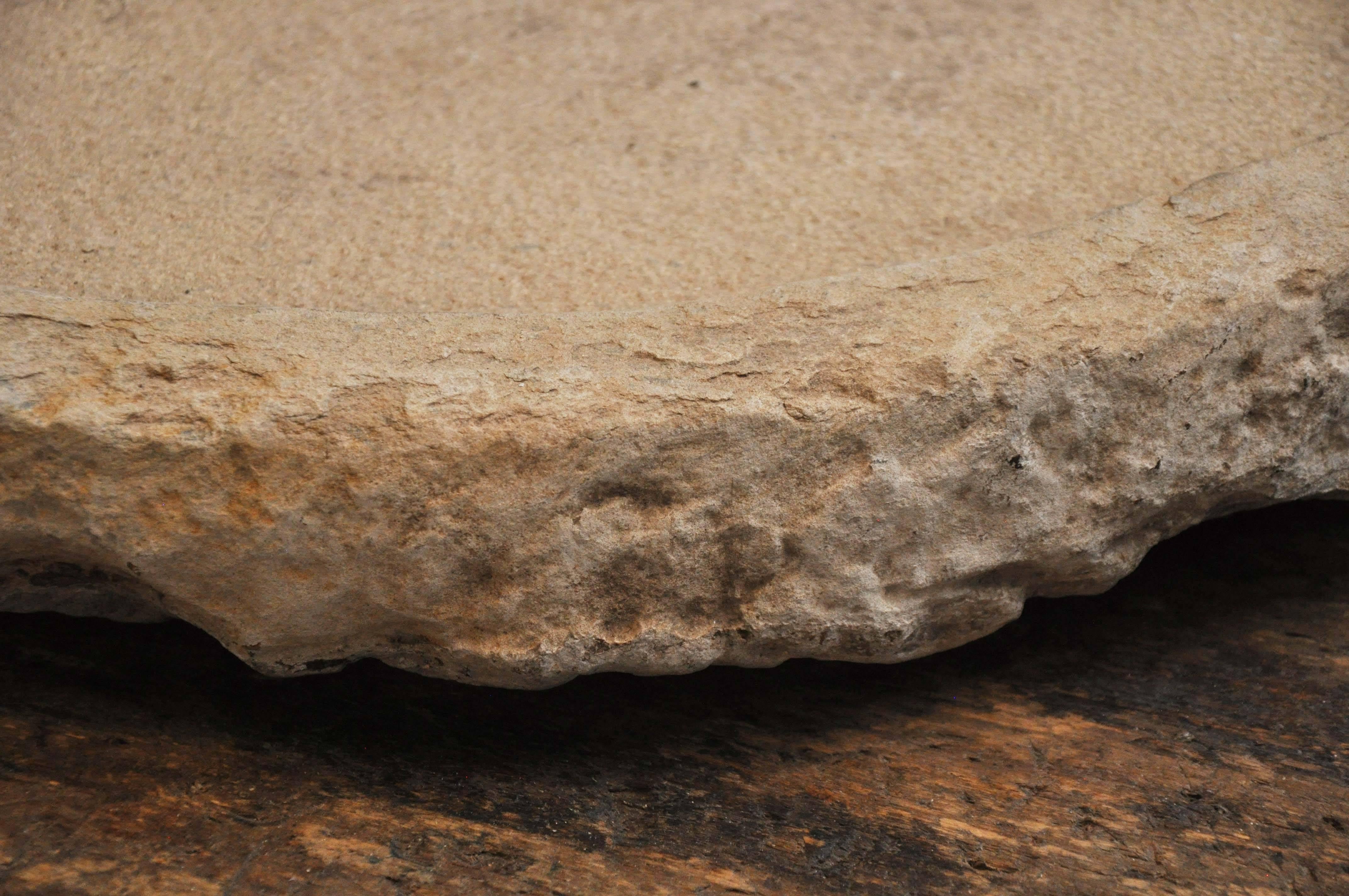 Early 20th Century Hand-Carved Stone Drain Board from the South of France 3