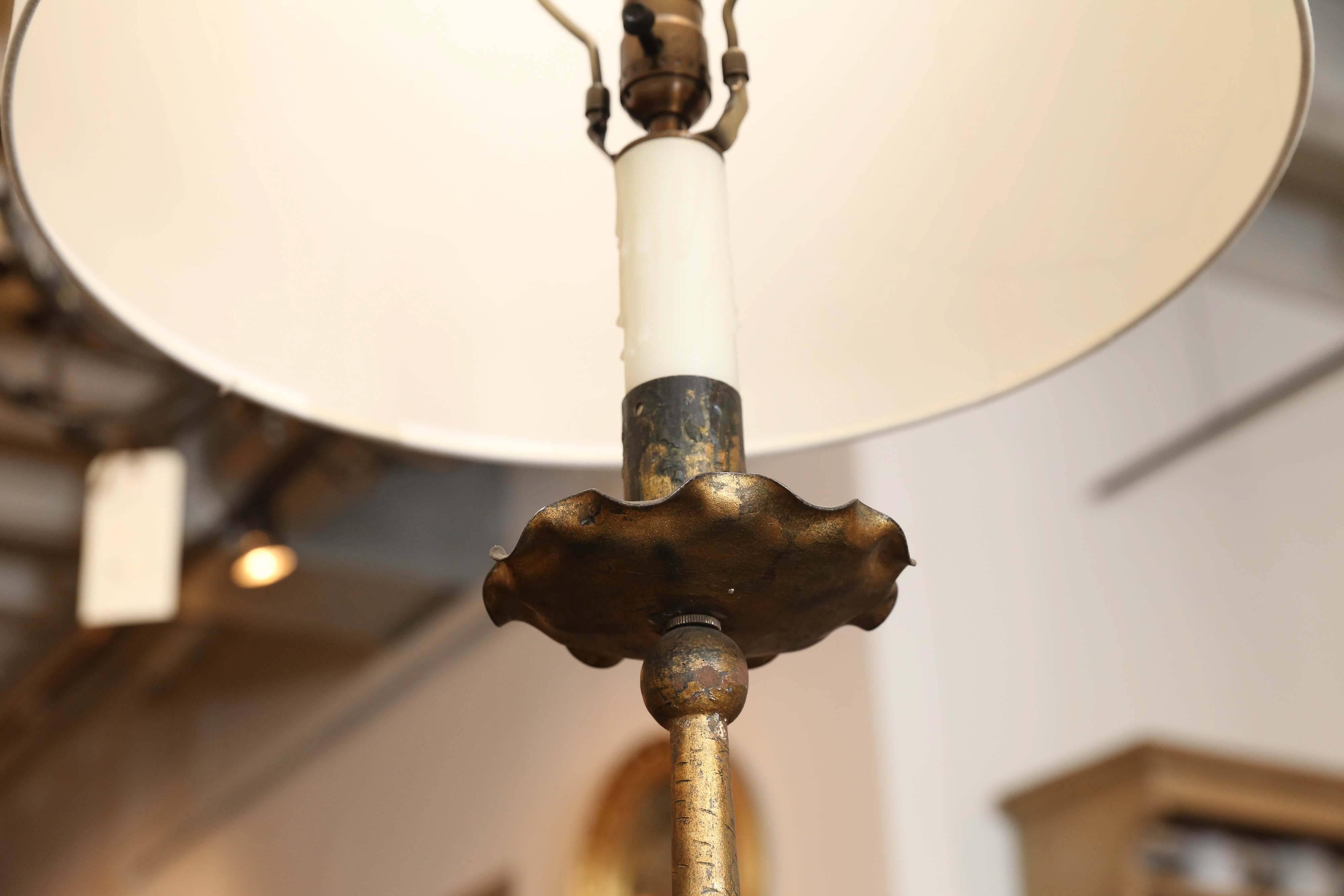 20th Century Antique Gilt Floor Lamp