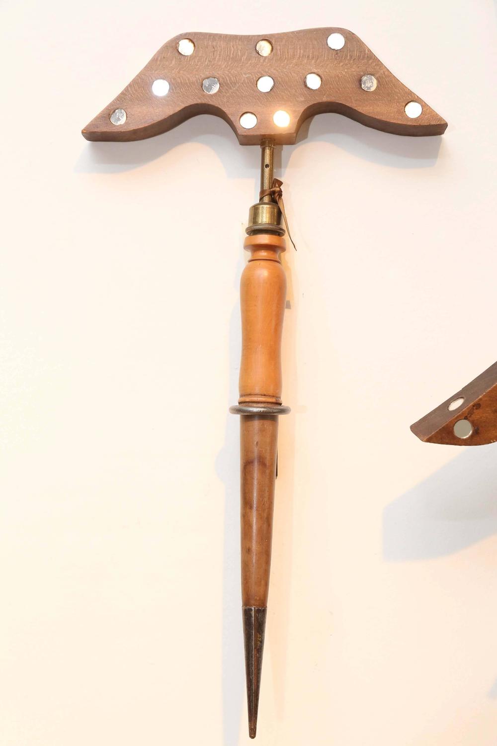 Antique 19th Century Folk Art Bird Hunting Tool and Decoy For Sale at 1stdibs