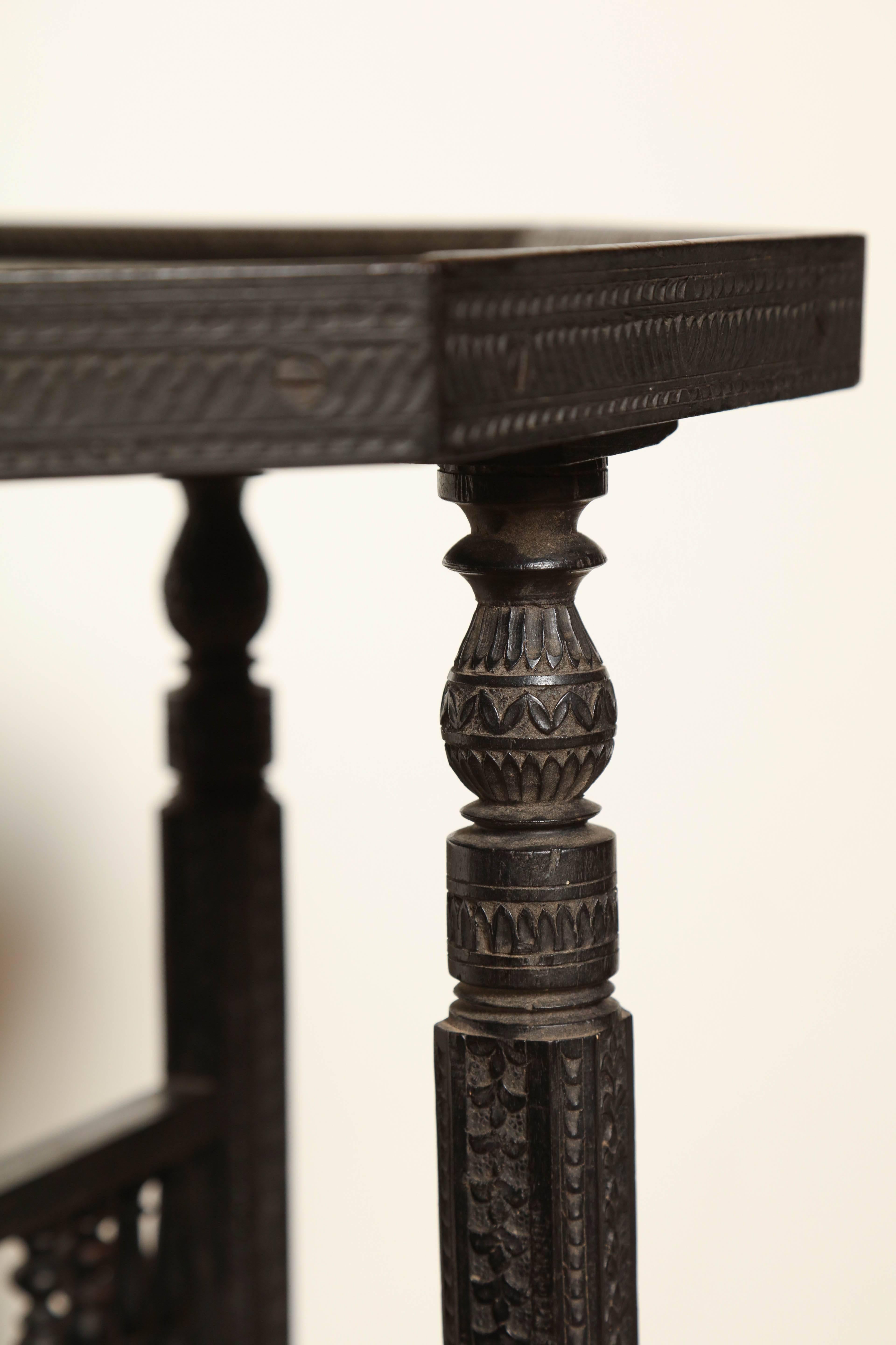Indian Mid-19th Century Raj, Hardwood Folding Table