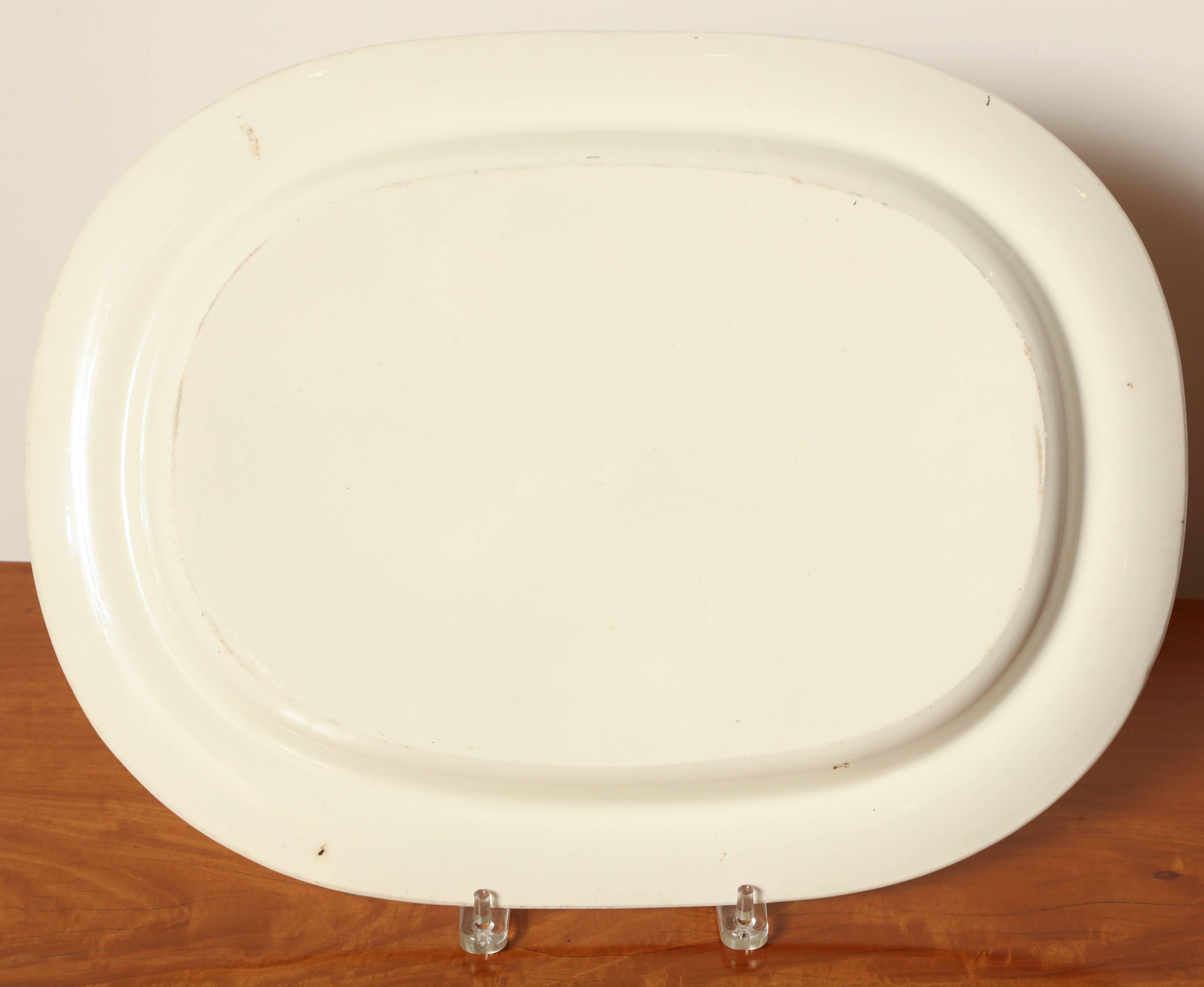 19th Century Creamware Platter in the Etruscan Style For Sale 5