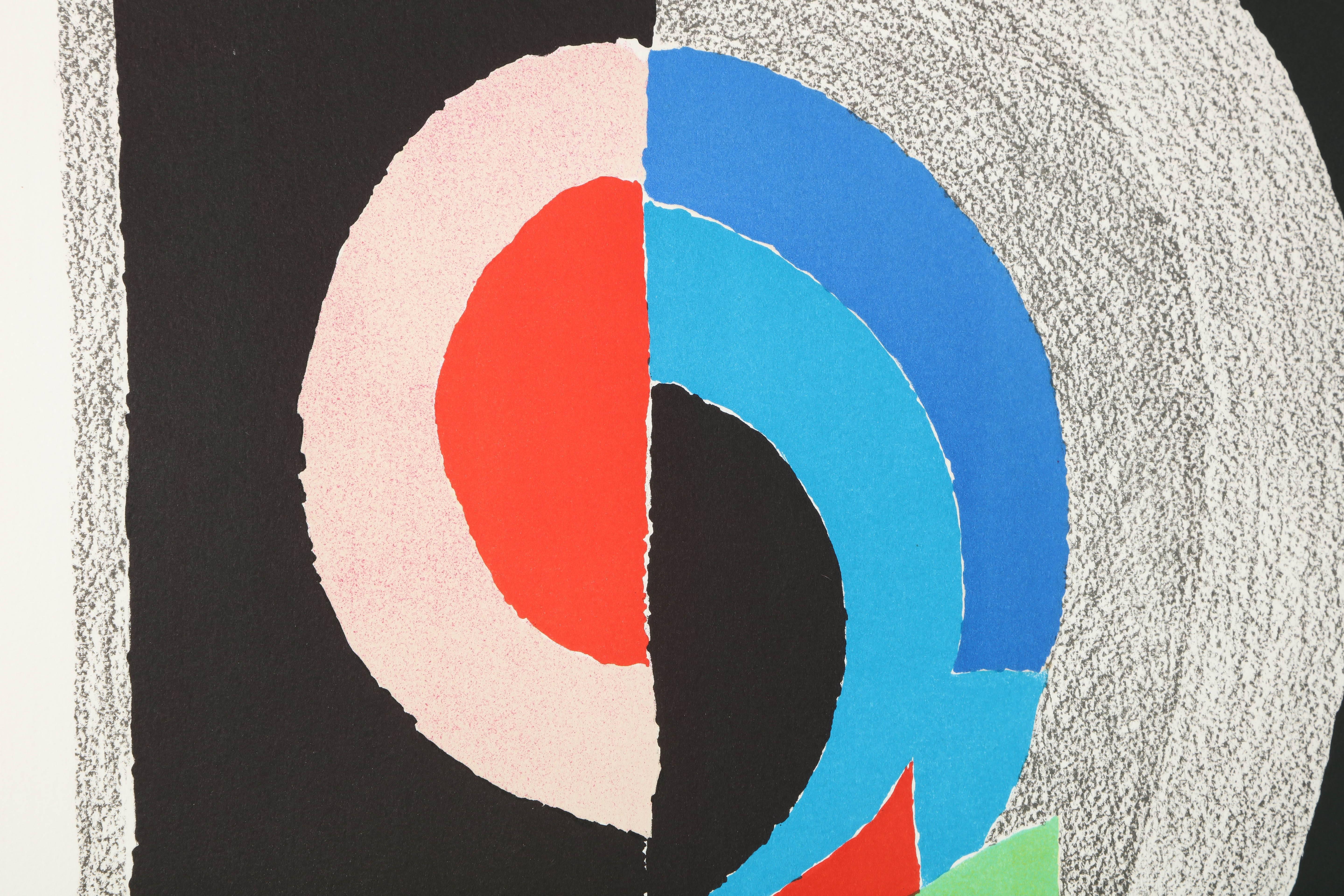 20th Century 'Plougastel' Lithograph by Sonia Delaunay