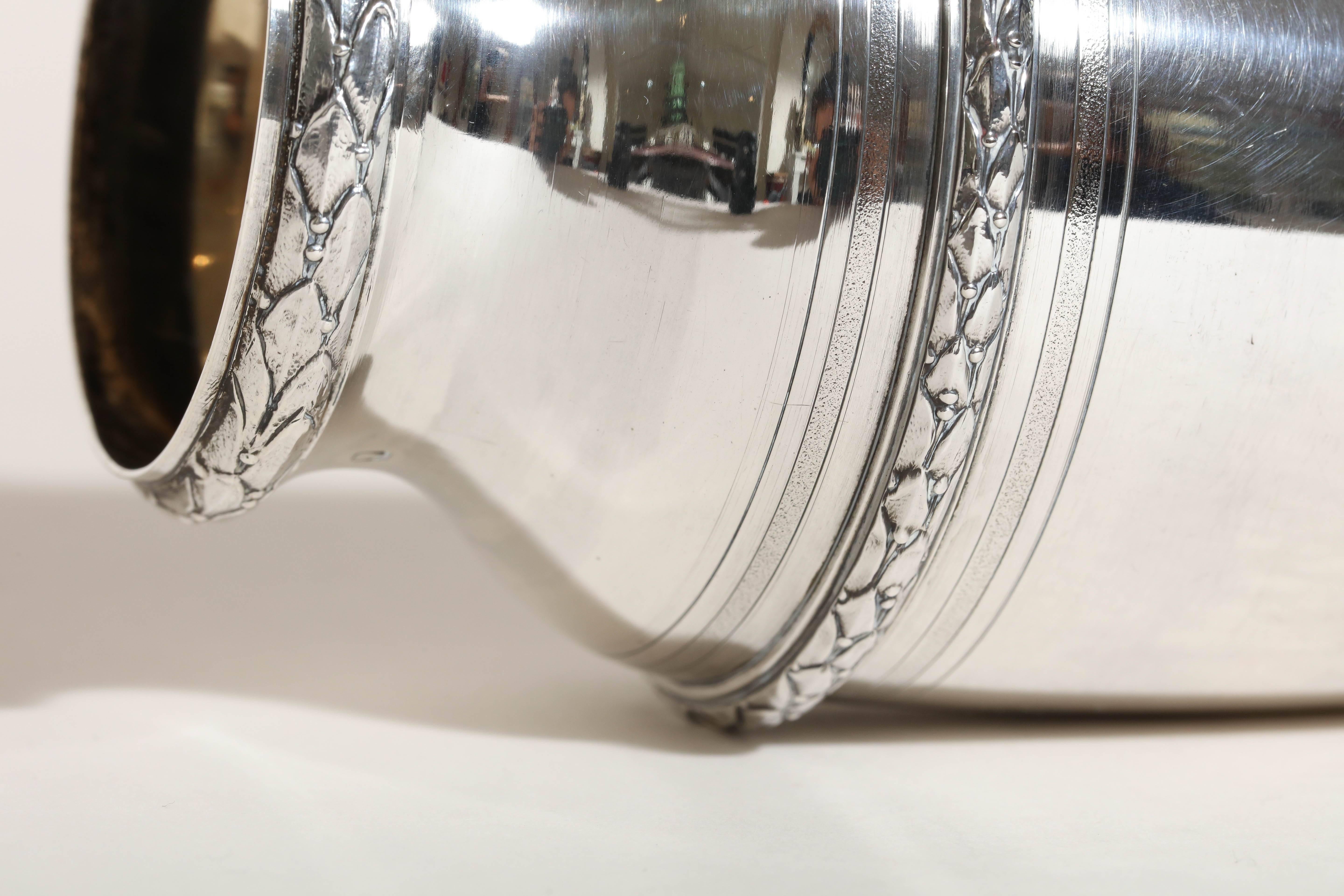 Boin-Taburet French Art Deco Sterling Silver Vase 1