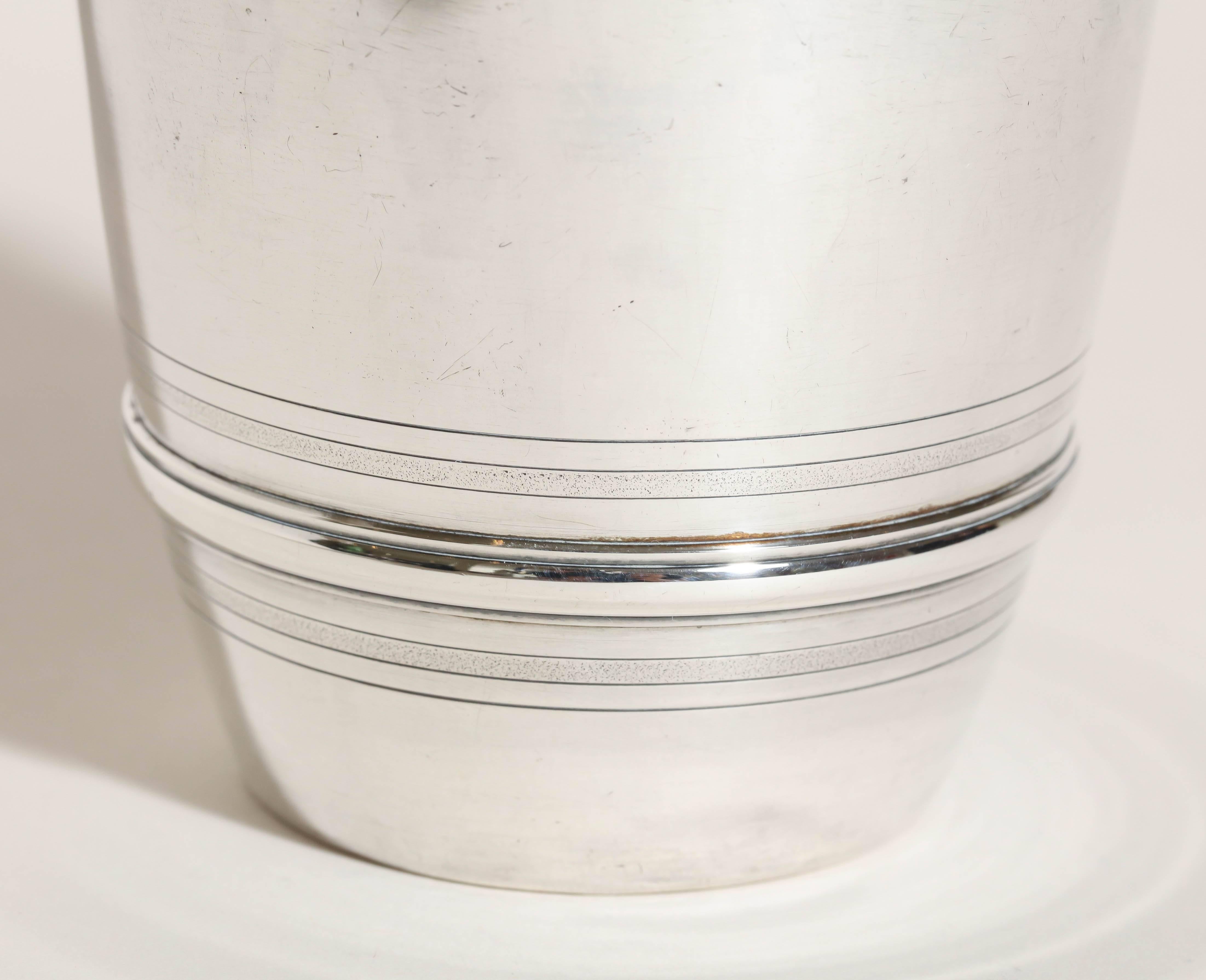 Boin-Taburet French Art Deco Sterling Silver Vase 4