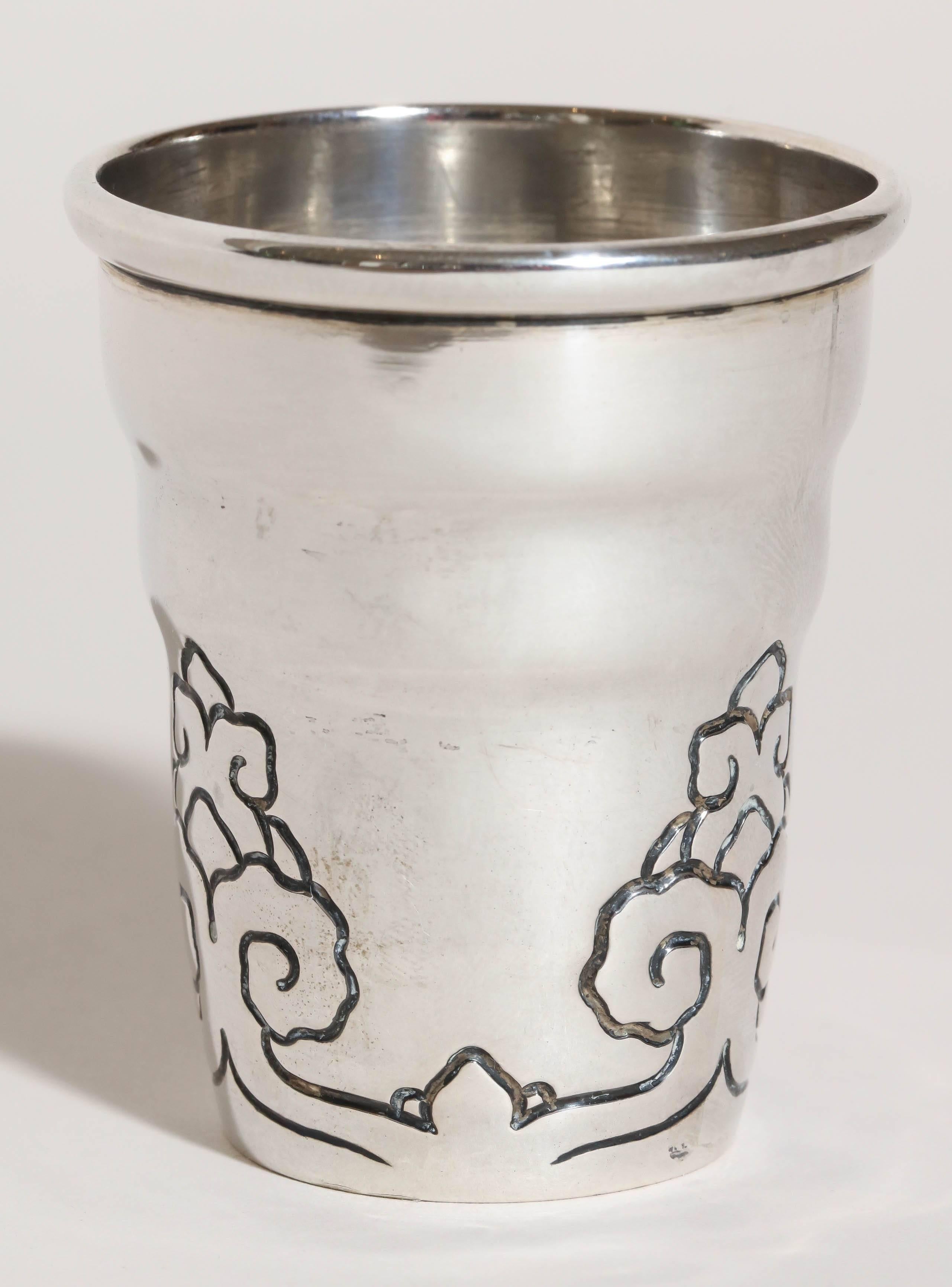 Sterling Silver Danish Art Deco Jigger Cup