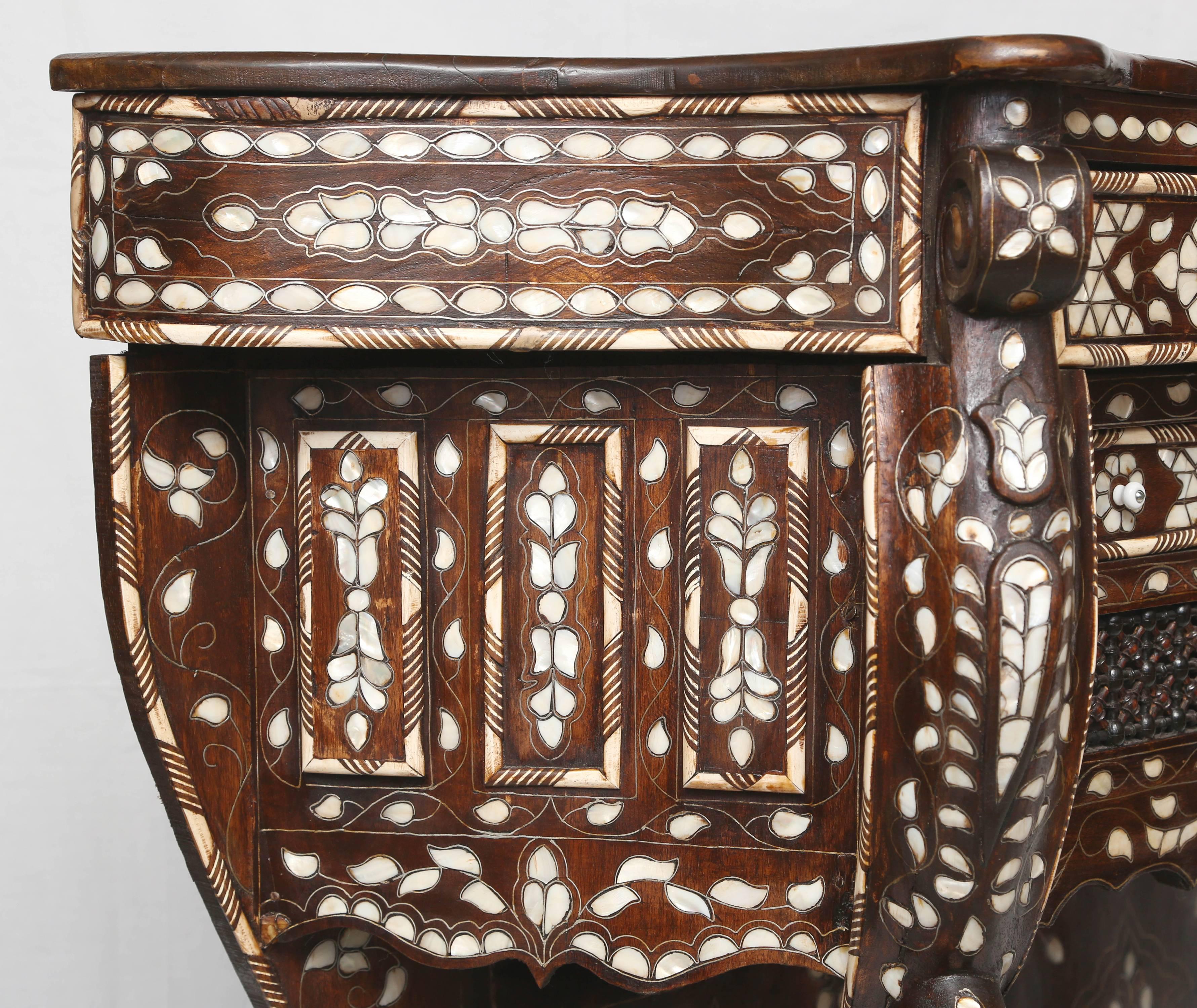 Syrian Mother-of-Pearl Inlaid Console 2