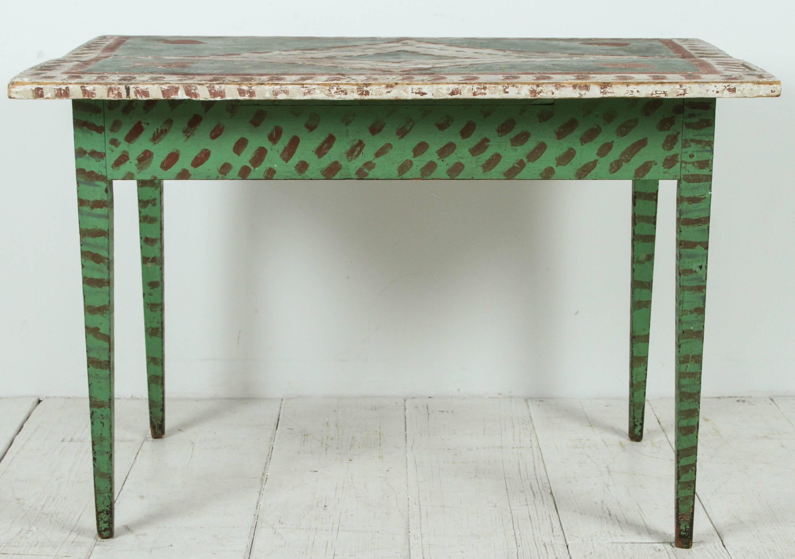 Charming rectangular painted table.