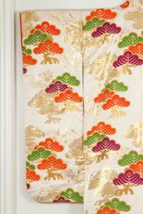 Kimono de cérémonie japonais vintage en brocart de soie, 1970