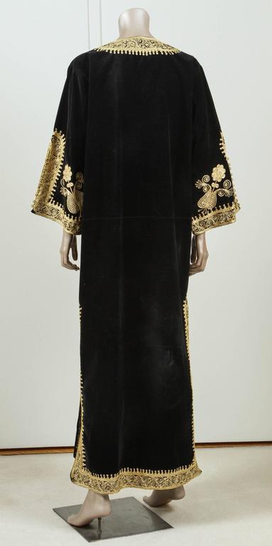 black and gold caftan