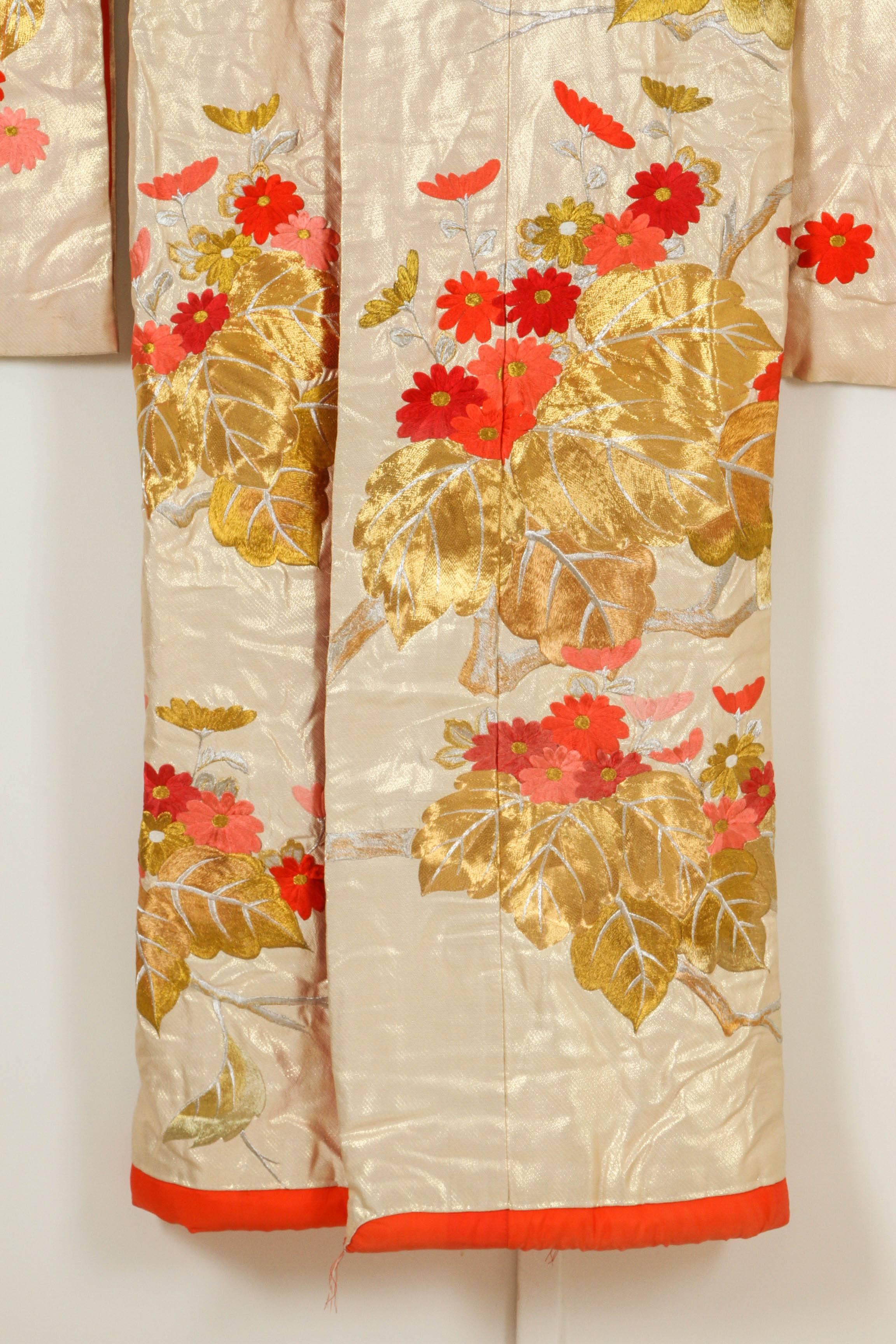 20th Century Vintage Brocade Japanese Ceremonial Kimono