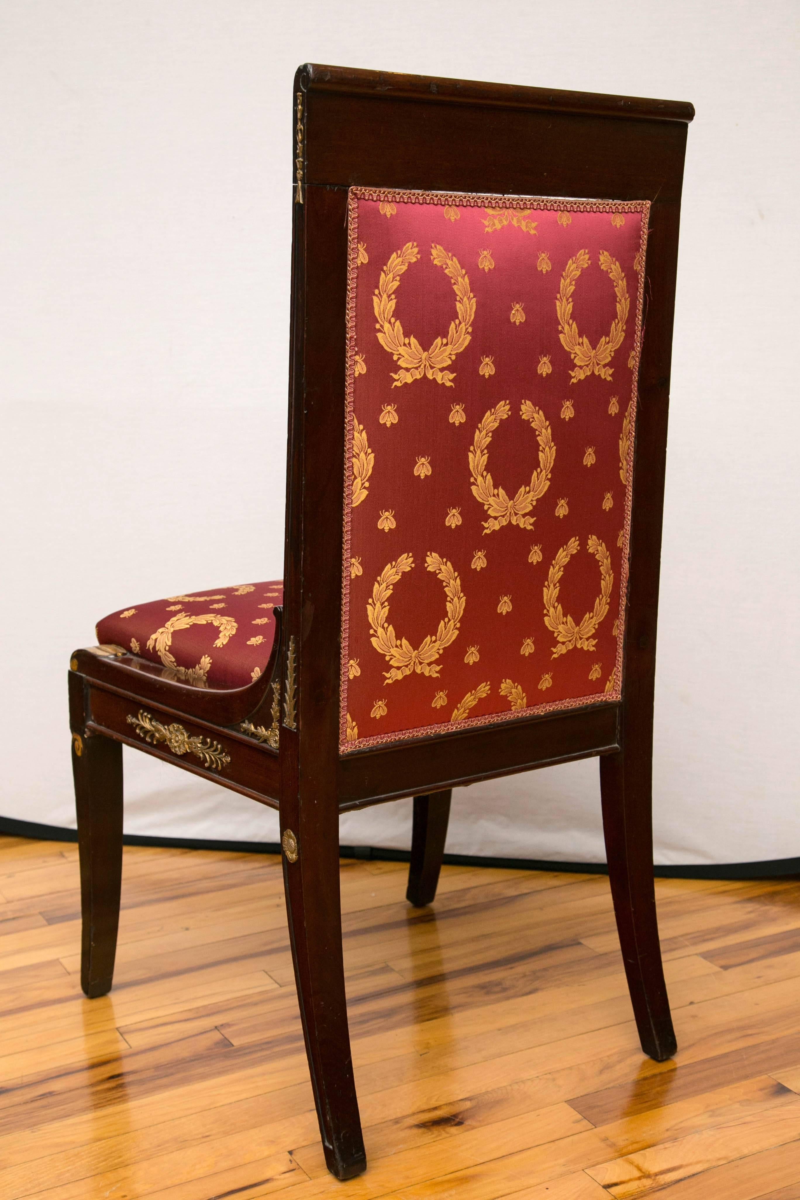 French Empire Period Mahogany Girandole Chair 3