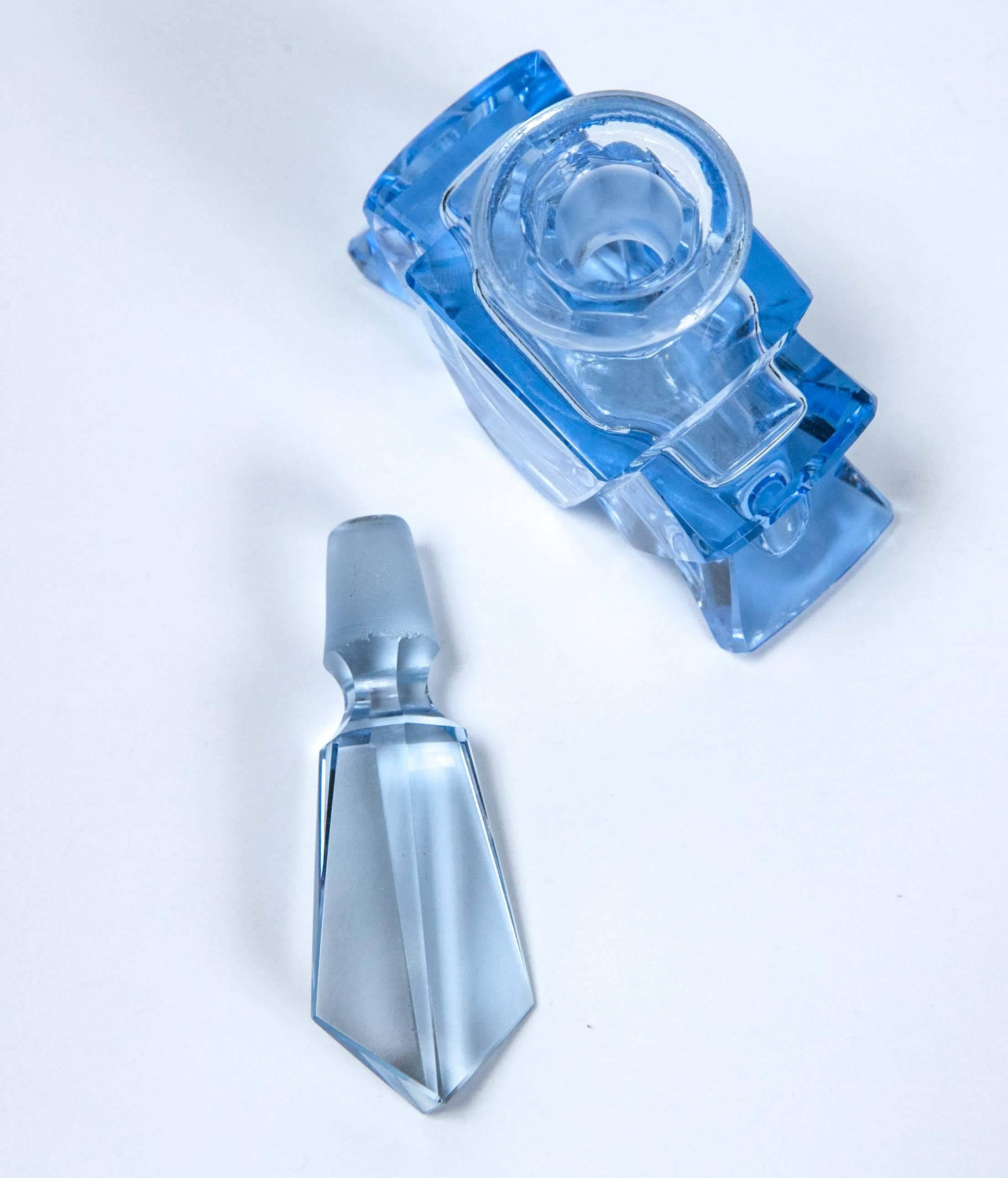 1920s Czech Crystal Perfume Bottle 2