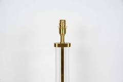Pair of Lamps in Bronze and Crystal