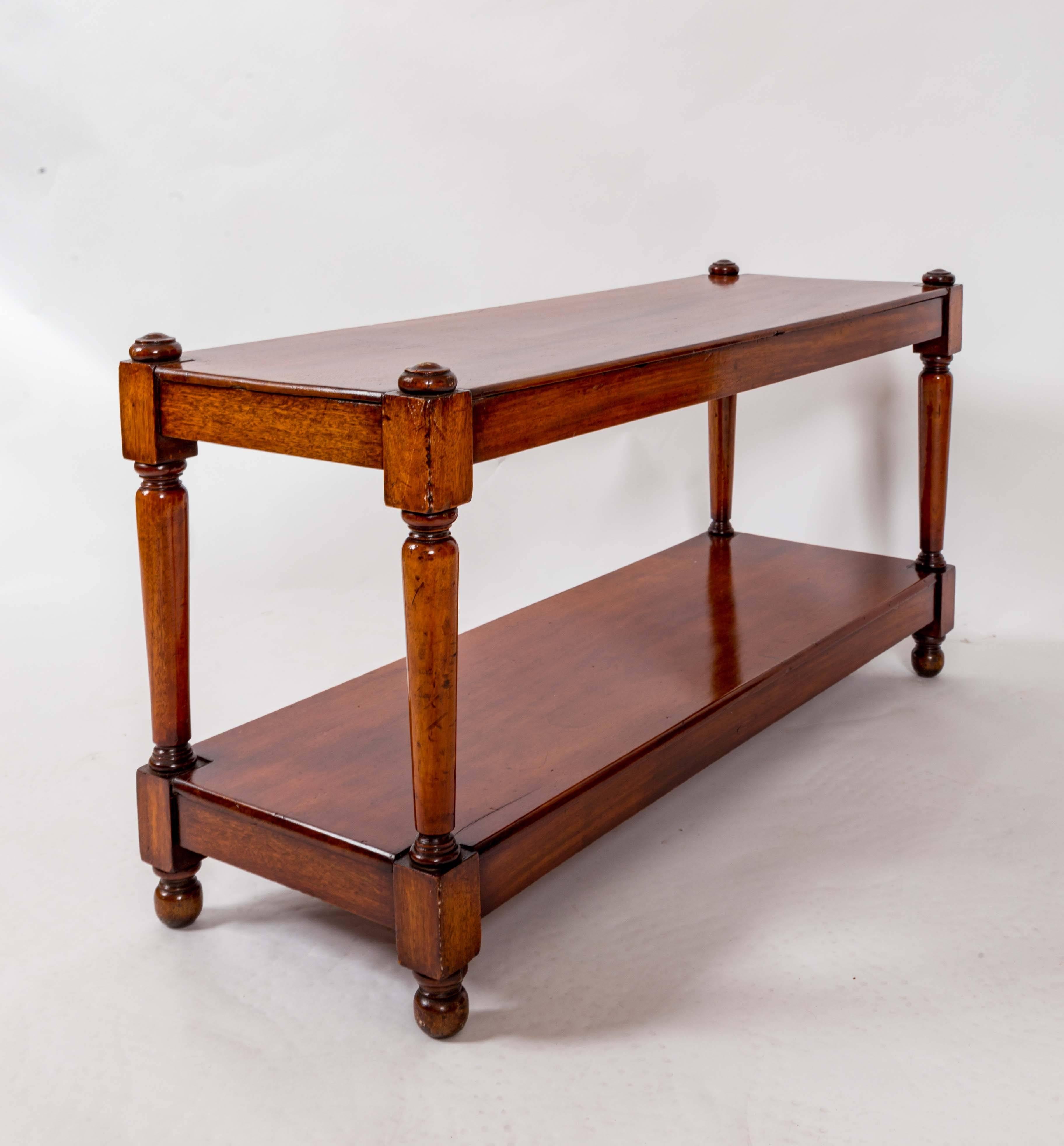19th Century Mahogany Two-Tier Table, England, circa 1880 3