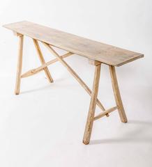 19th Century Bleached Beechwood Server, France, circa 1880