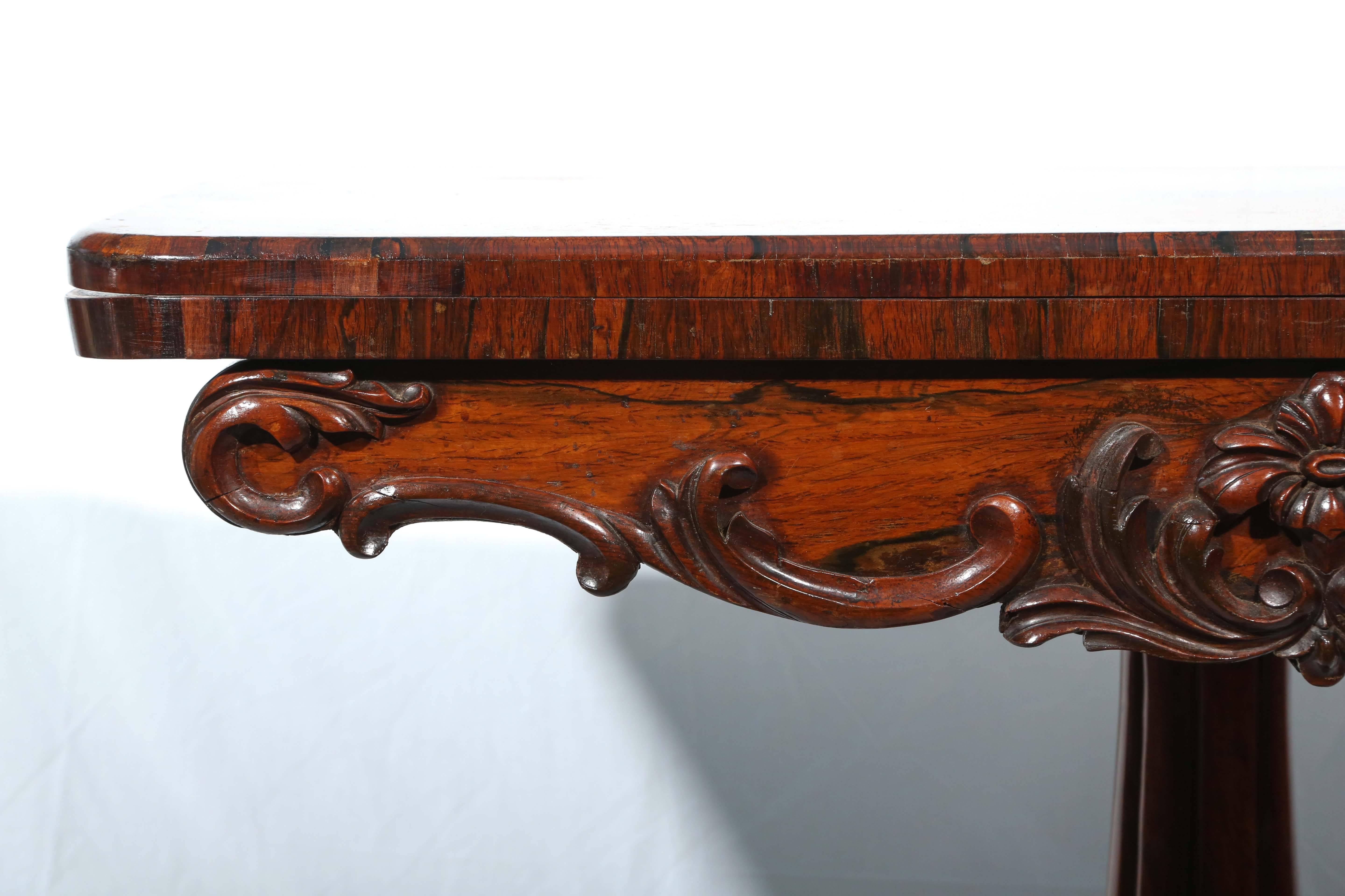 William IV Rosewood Game Table In Good Condition In West Palm Beach, FL