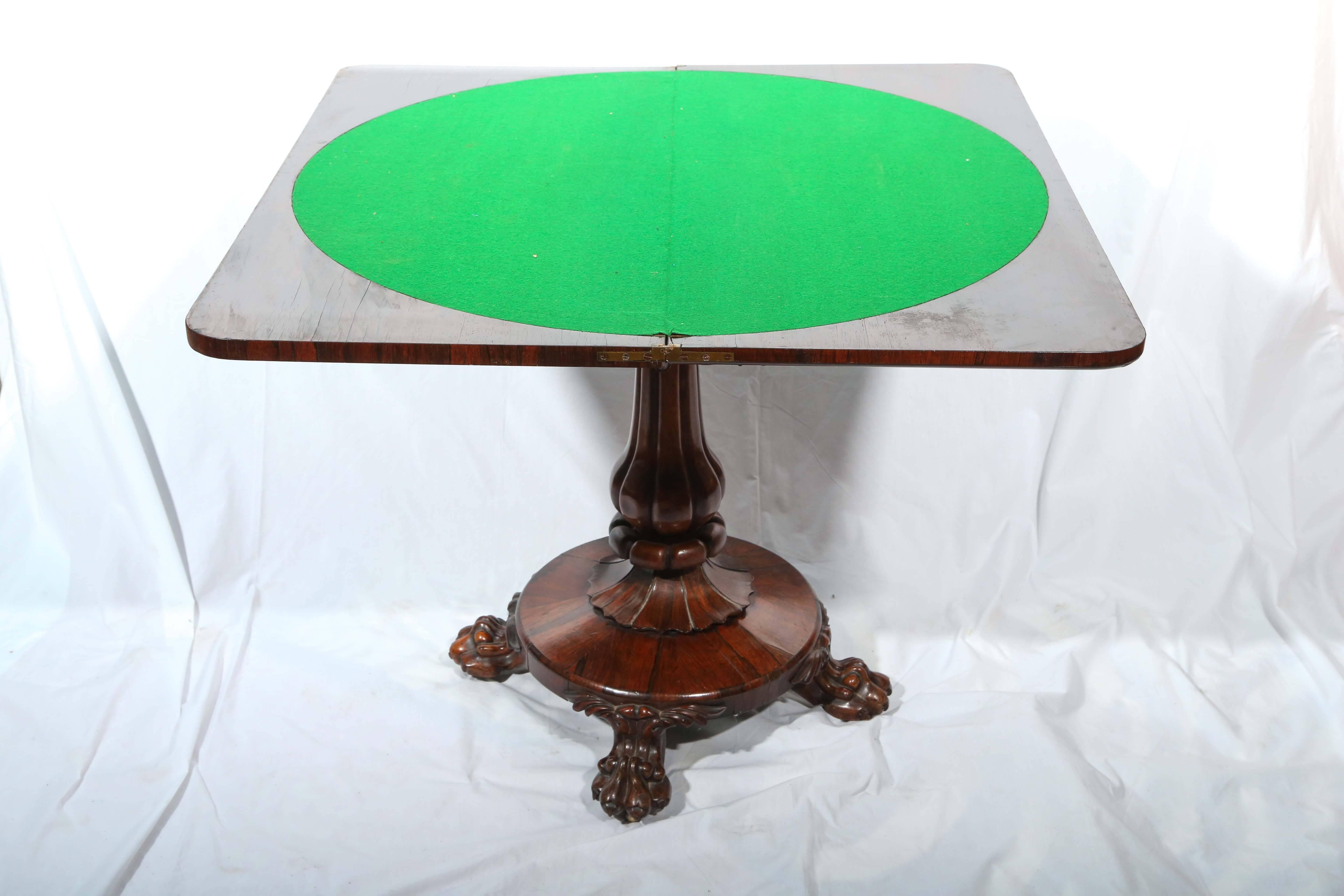 William IV Rosewood Game Table 2