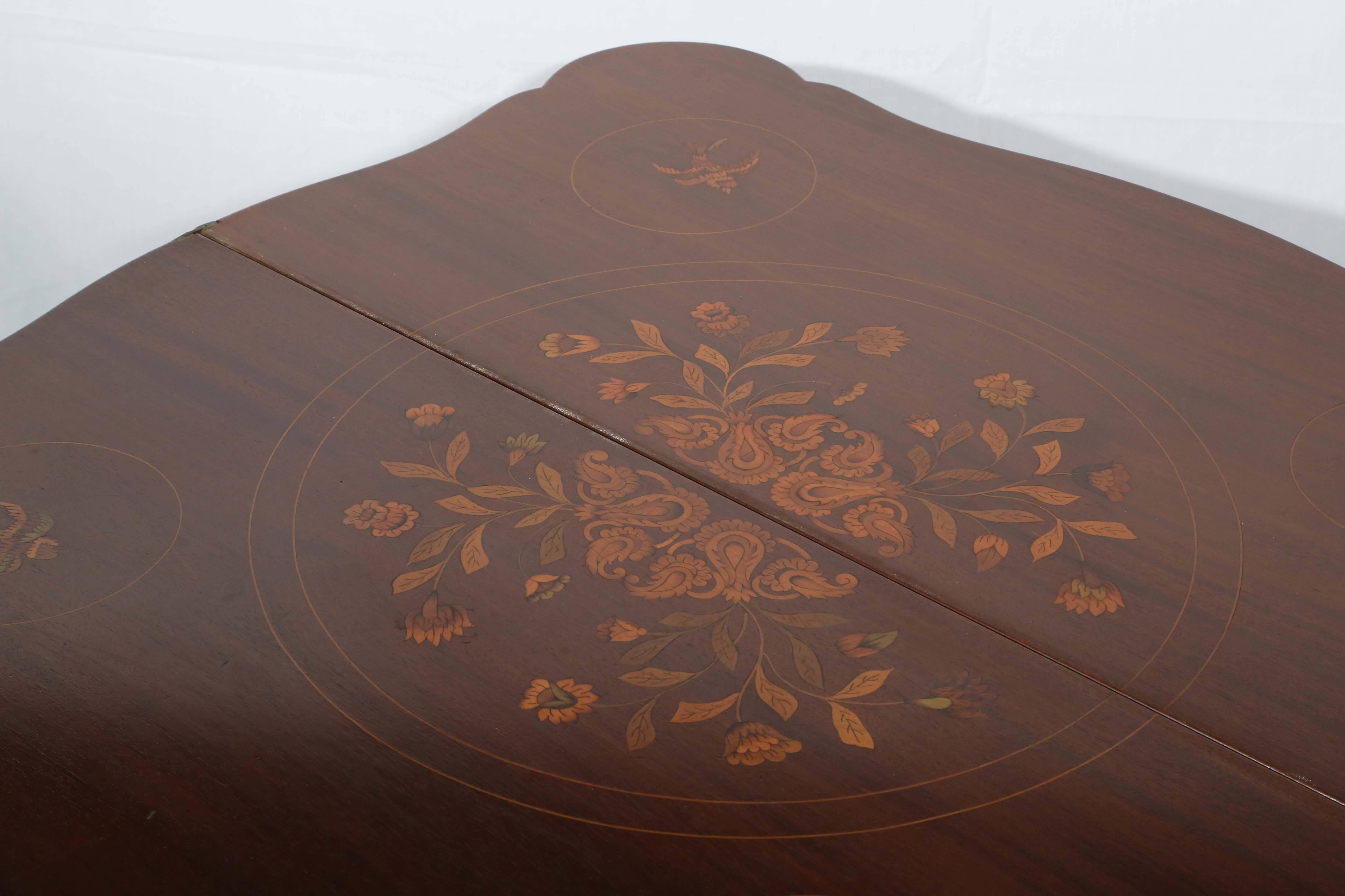 20th Century Fine Dutch Marquetry Game Table