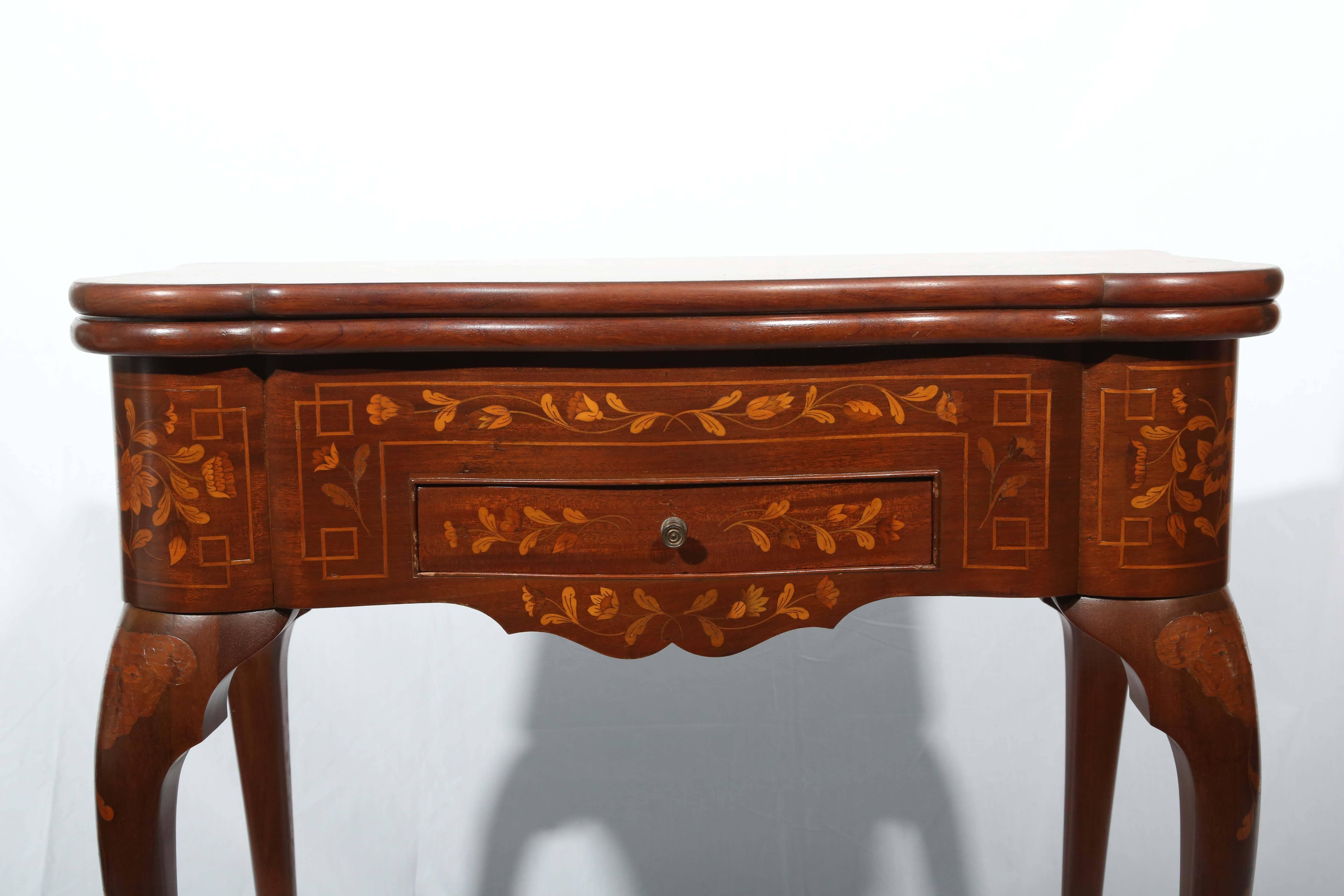 Fine Dutch Marquetry Game Table 3