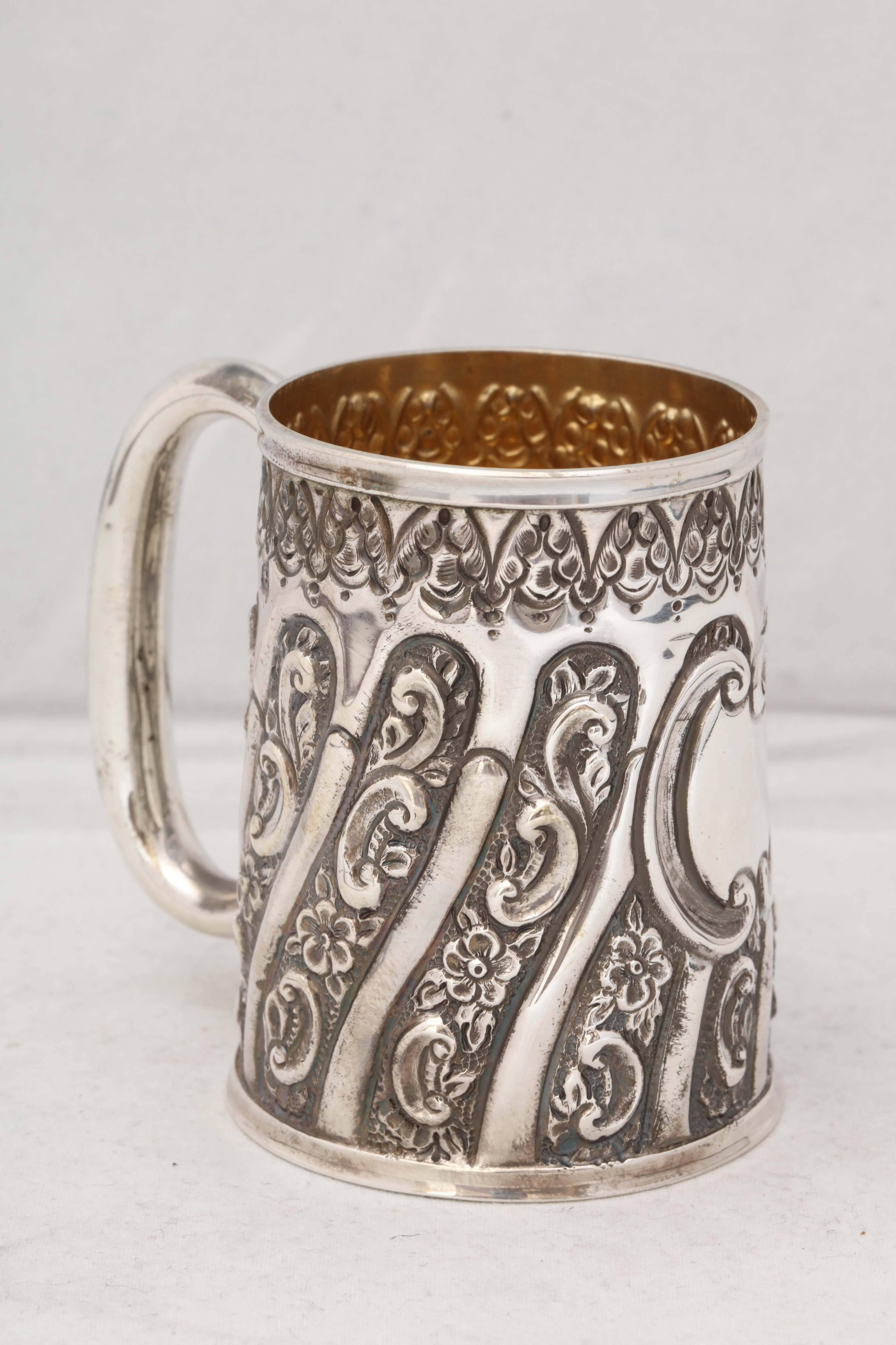 Victorian Sterling Silver Baby Cup In Excellent Condition In New York, NY