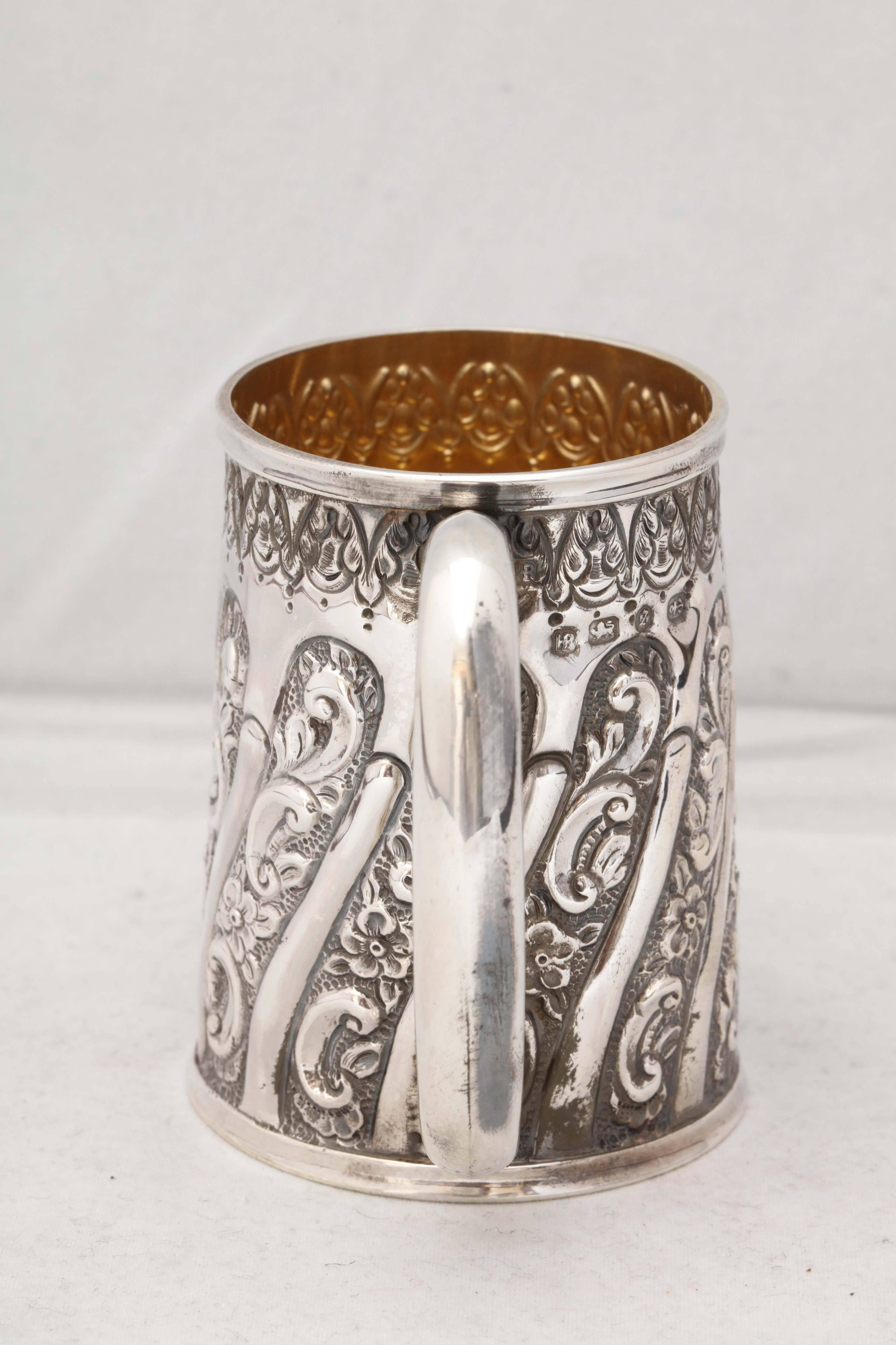 Late 19th Century Victorian Sterling Silver Baby Cup