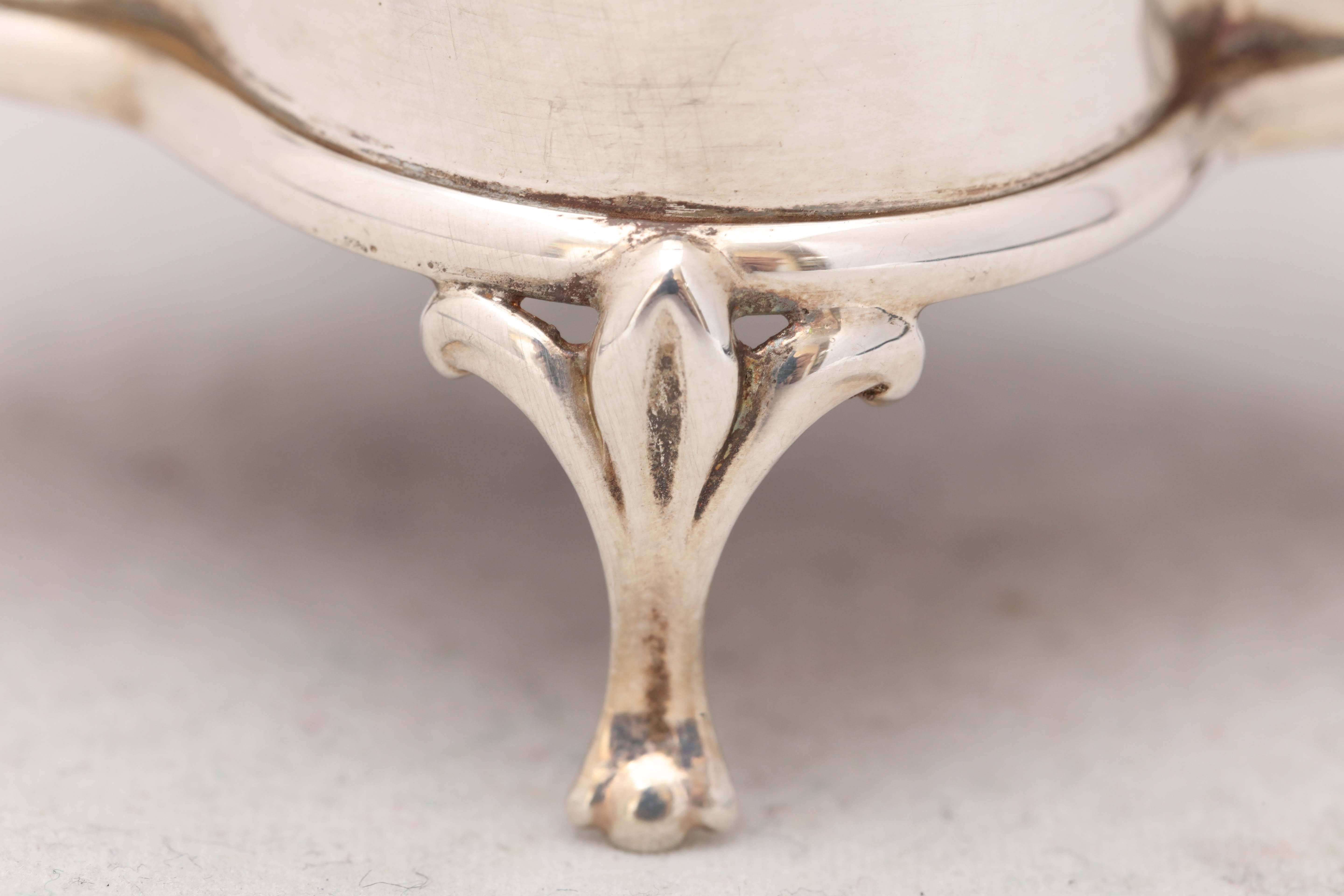 Edwardian Sterling Silver Footed Jewelry/