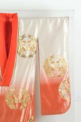 Japanese Ceremonial Kimono Framed in a Lucite Box