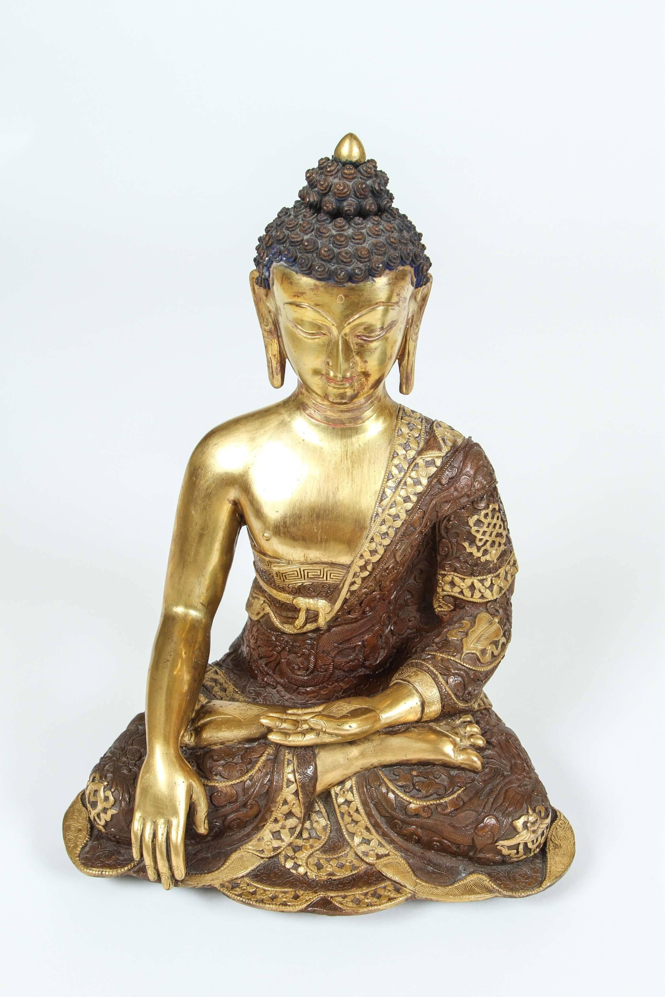Cast Brass Buddha Statue