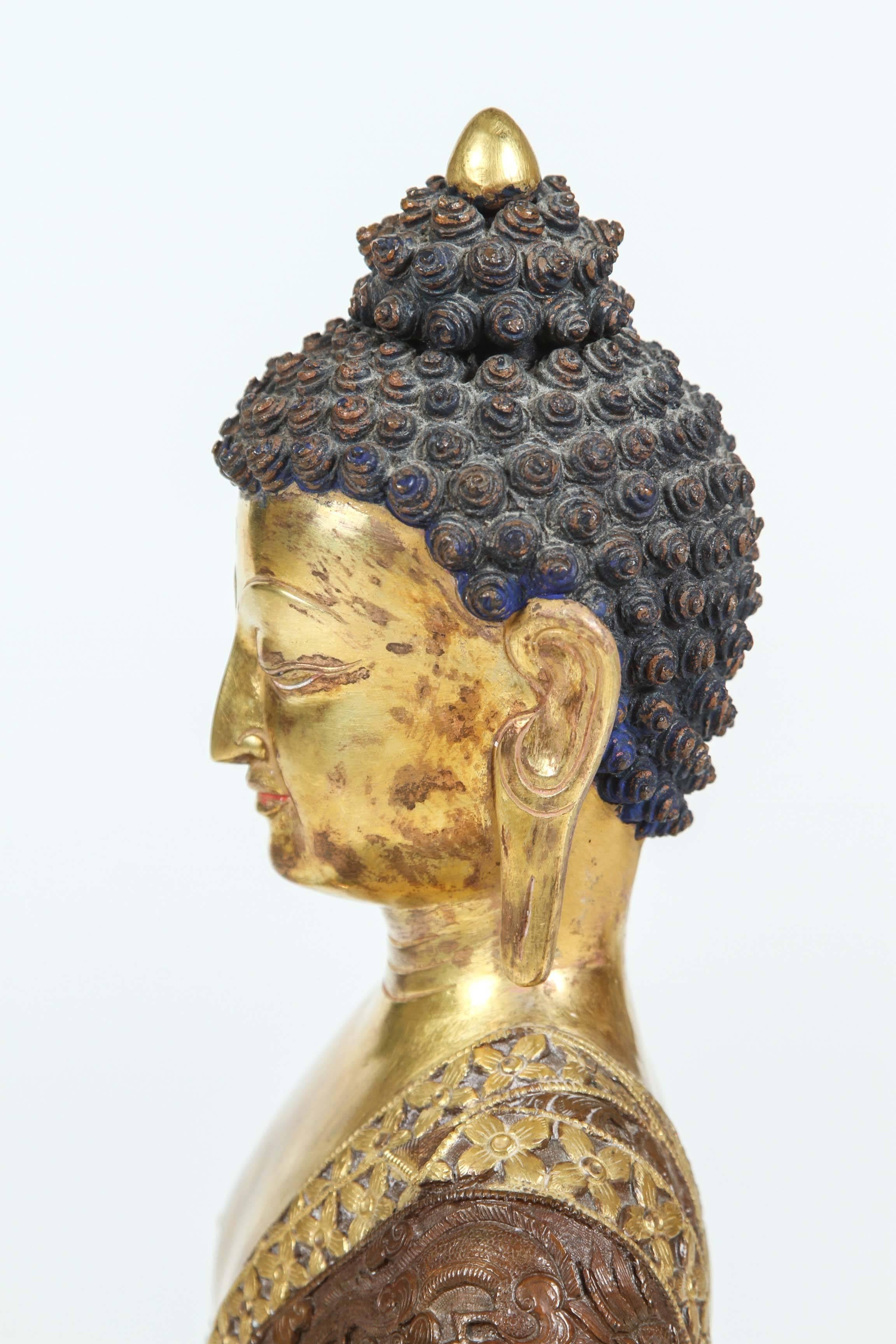 20th Century Brass Buddha Statue