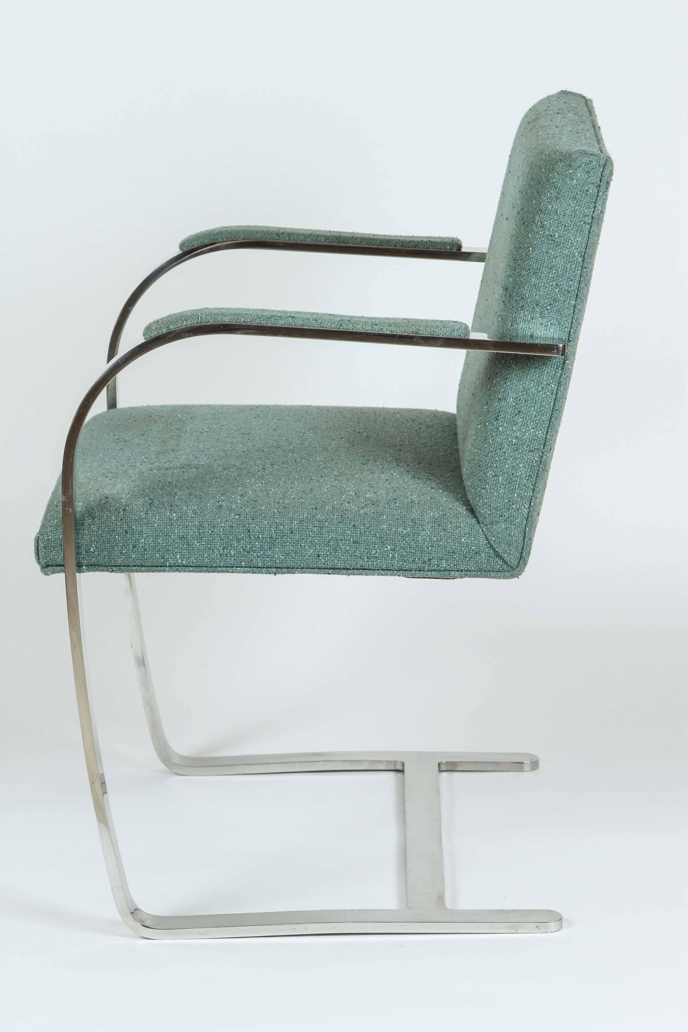 American Mies Van Der Rohe Pair of Brno Style Chairs For Sale