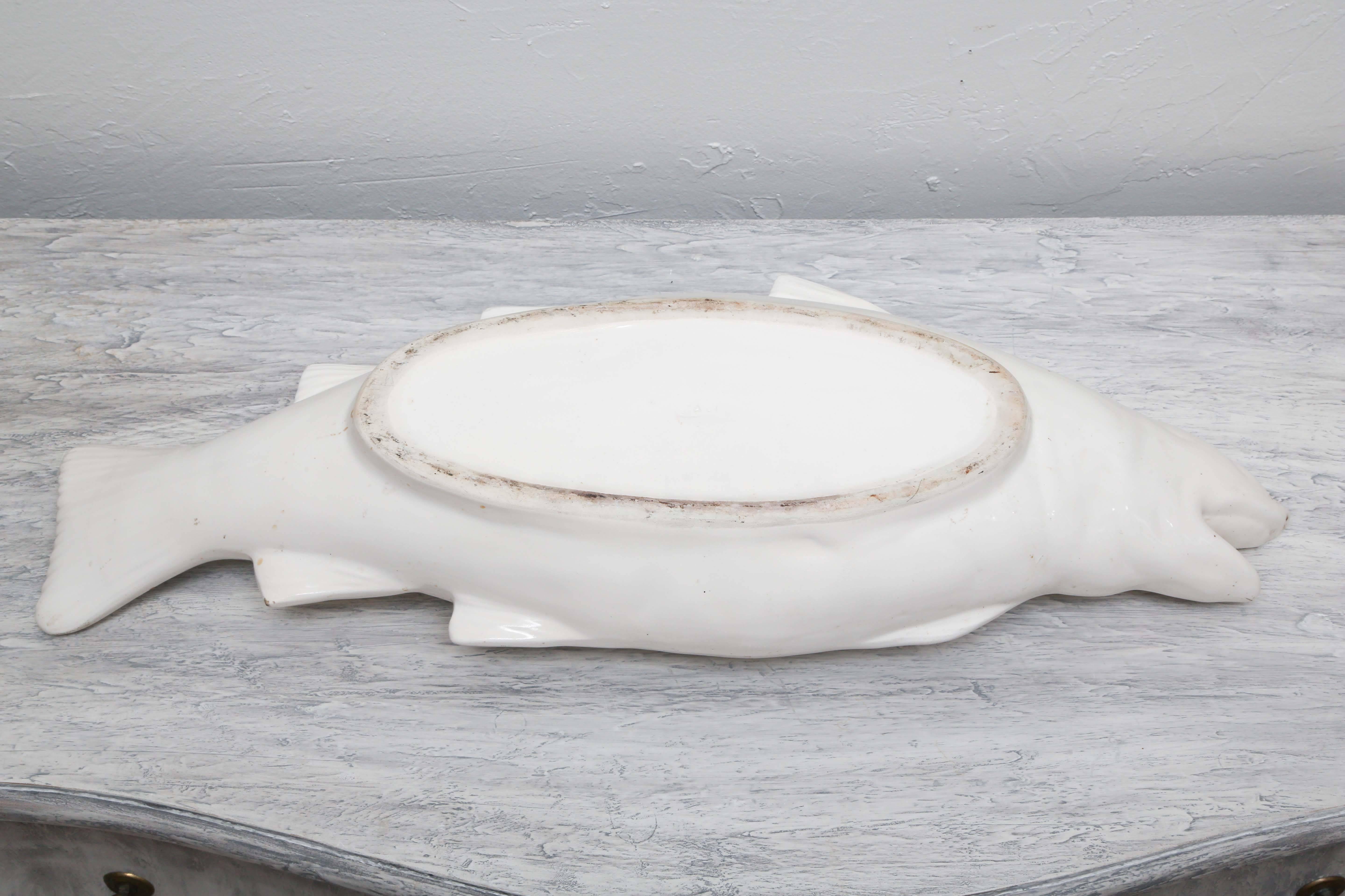 Antique Italian Faience Fish Tureen 6