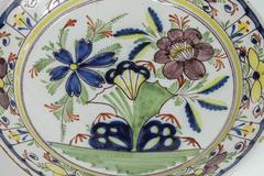 Dutch Polychrome Delft Charger, circa 1800