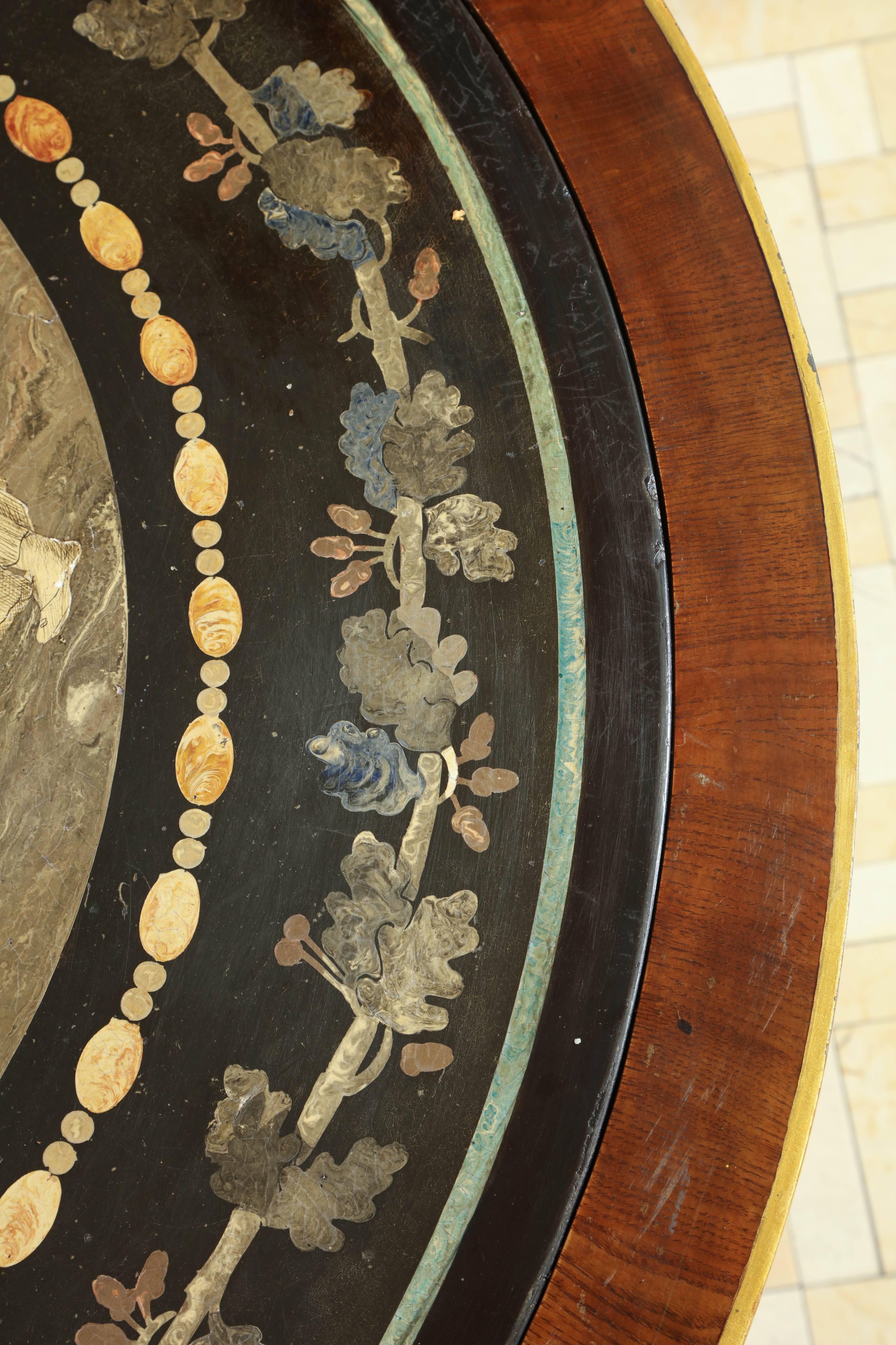 Charles X Scagliola Center Table 2
