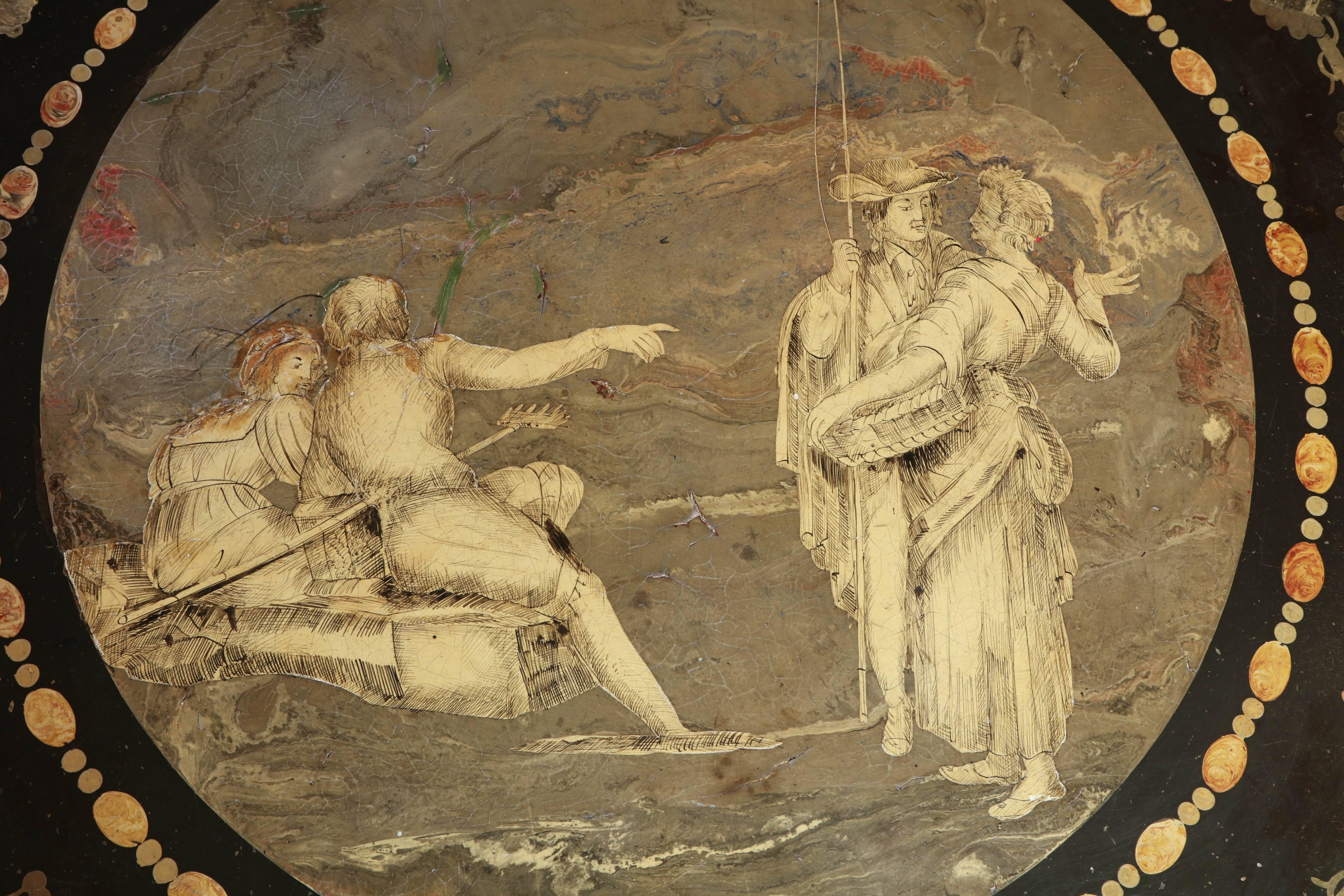 Charles X Scagliola Center Table 3