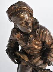19th Century Bronze by Bouret, Au Clair De La Lune