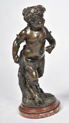 Large Pair of 19th Century Bronze Putti