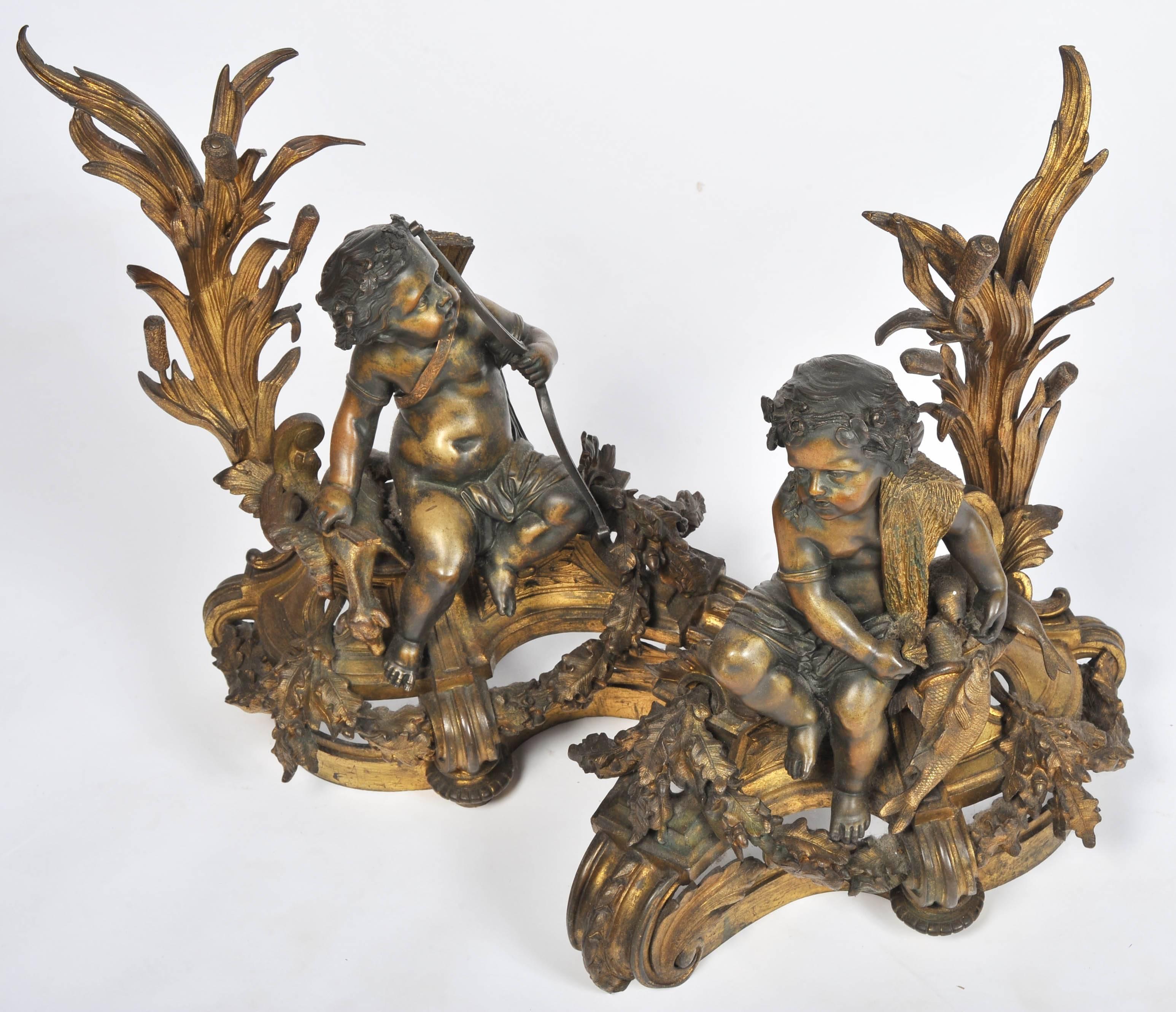 Pair of 19th Century Chenets / Fire Dogs 2