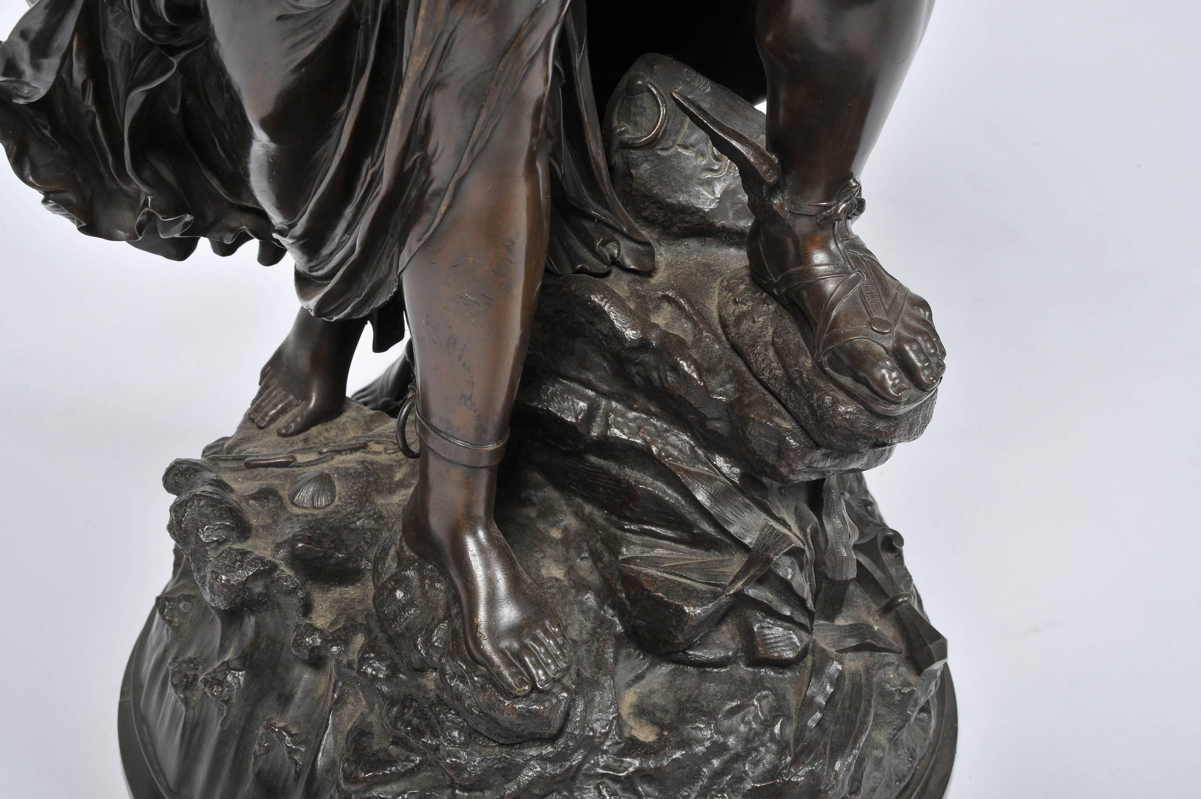 Cast Classical Bronze Sculpture of Perseus & Andromeda by Jean Louis Grégoire