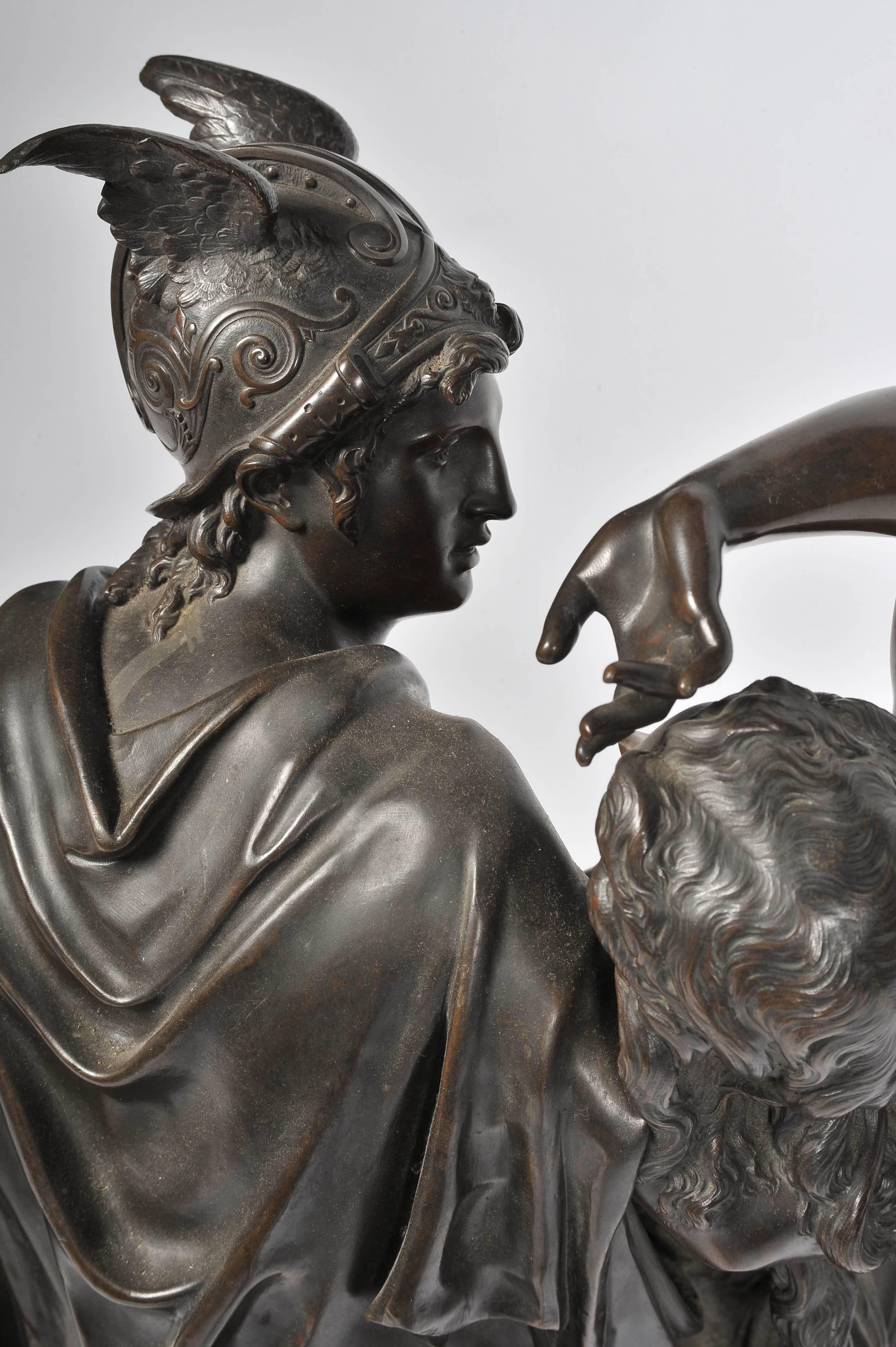Classical Bronze Sculpture of Perseus & Andromeda by Jean Louis Grégoire 1