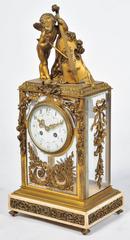 19th Century Louis XVI style,  Mantel Clock 17"(43cm)
