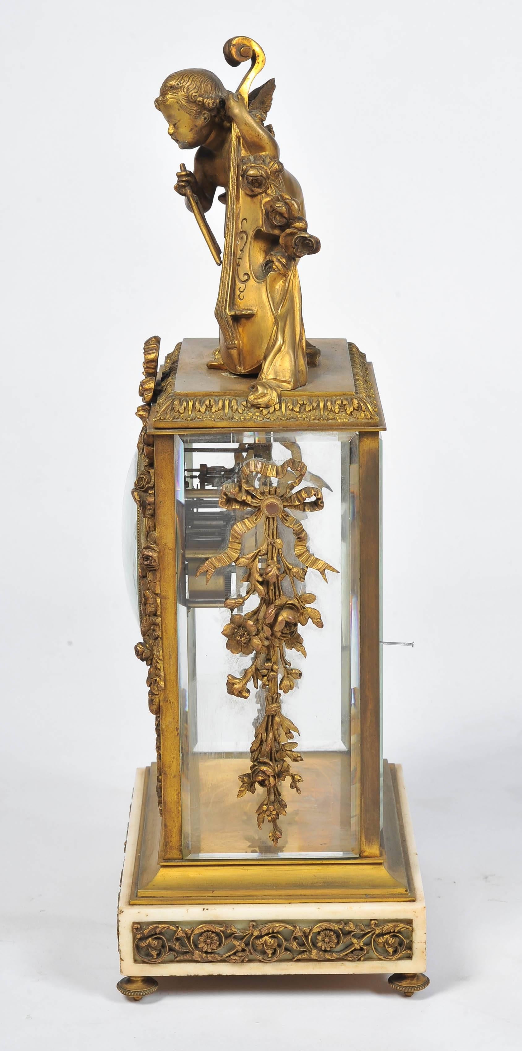 French 19th Century Louis XVI style,  Mantel Clock 17